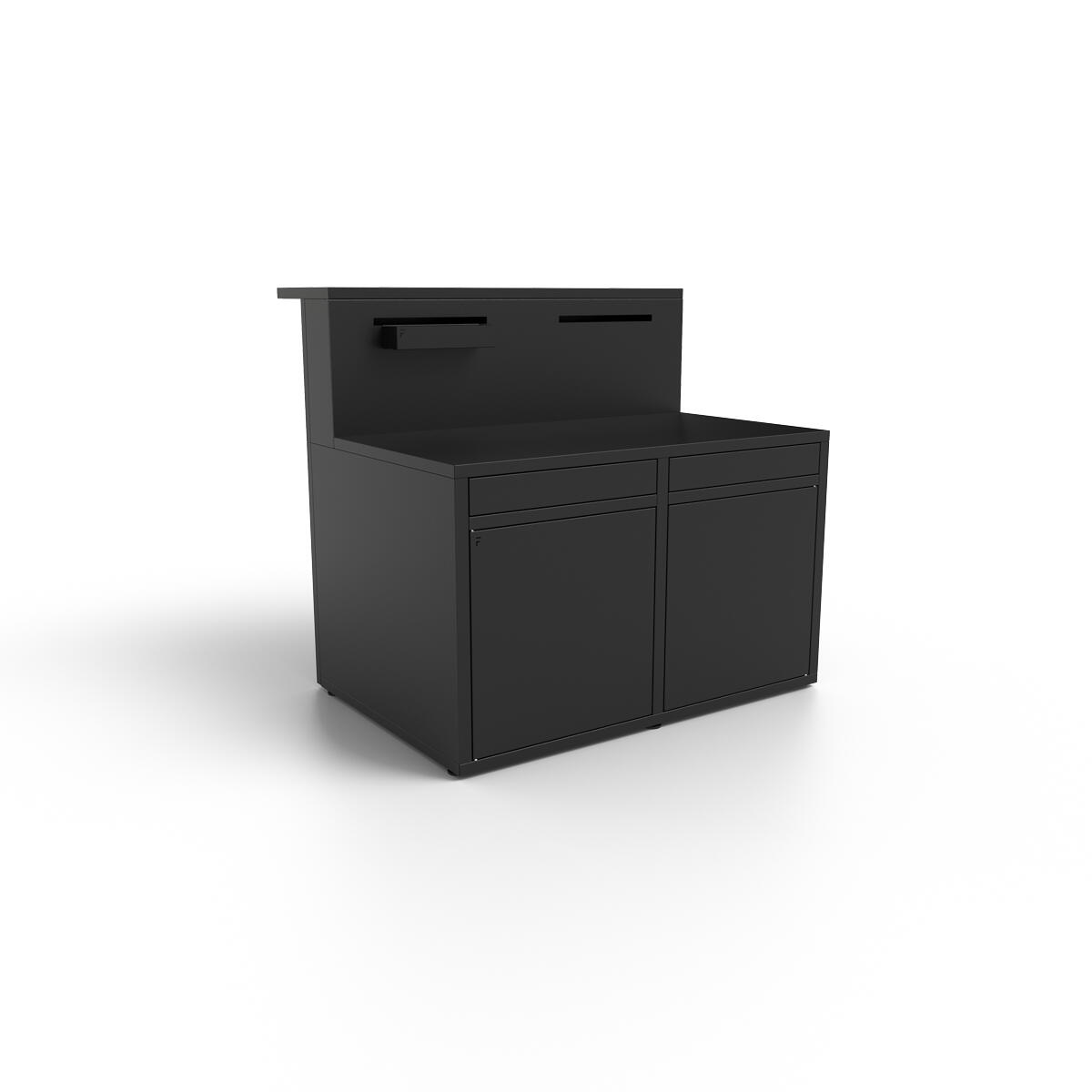 Mueble de cocina exterior de 120 cm con zona de barra forge adour