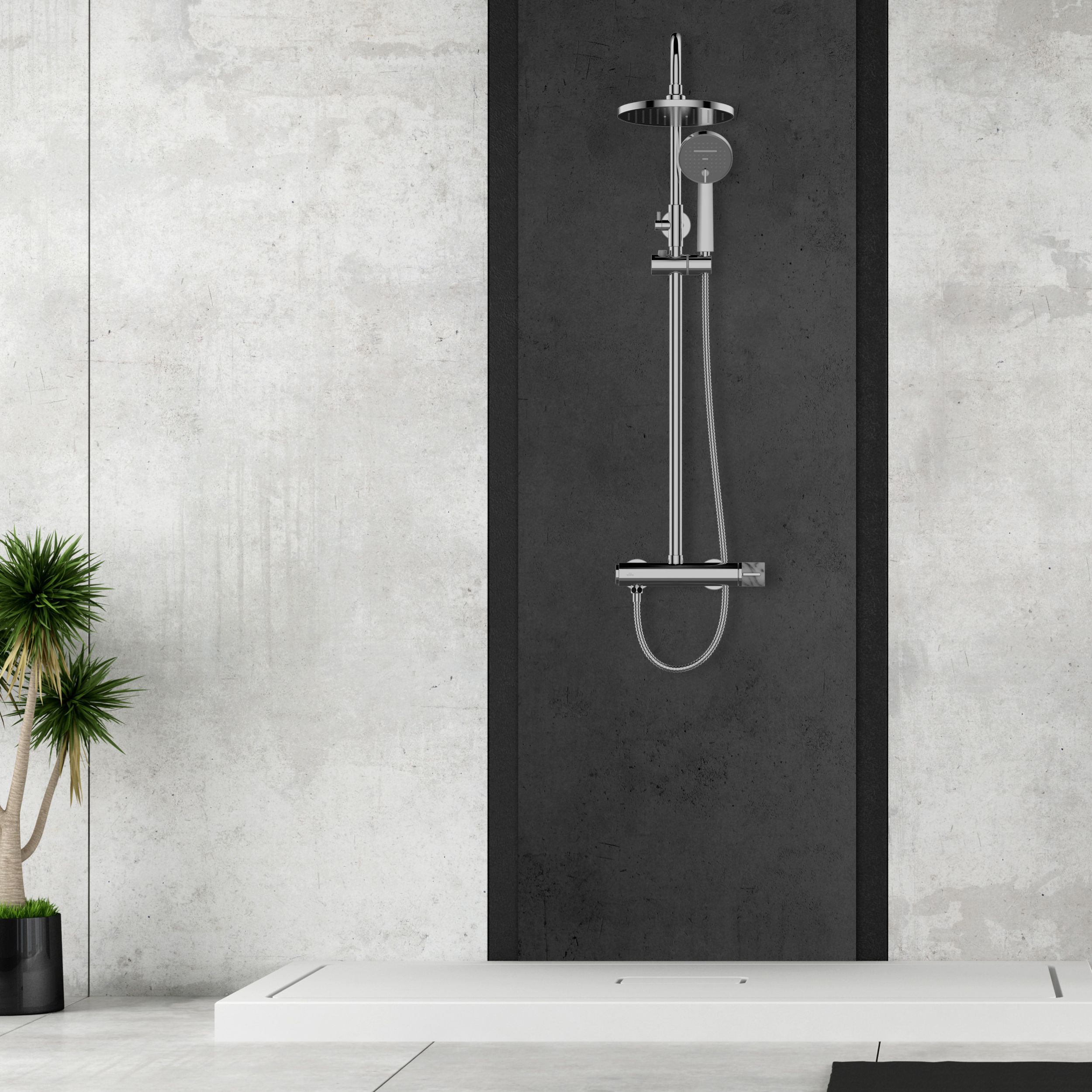 Kolumna prysznicowa z baterią Stone Plus Invena - 2