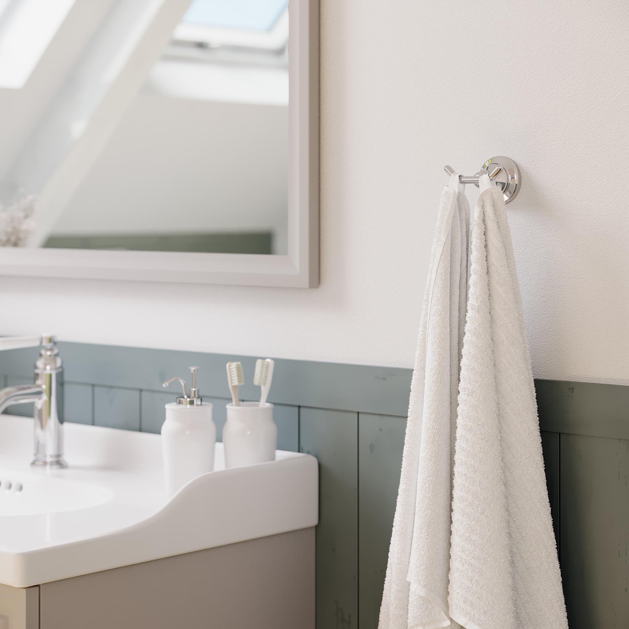 Patère à visser gris / argent Charme SENSEA - 4