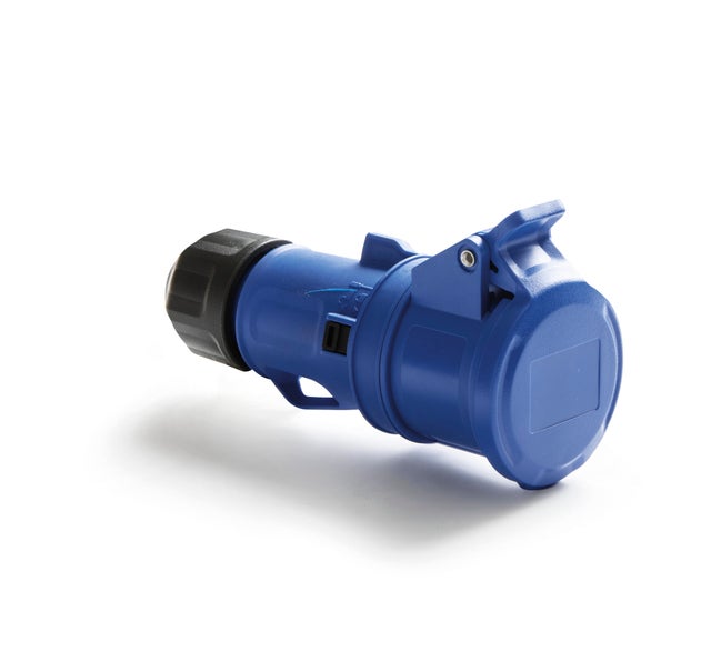 Presa industriale 16A 2P+T 230V Blu ROSI