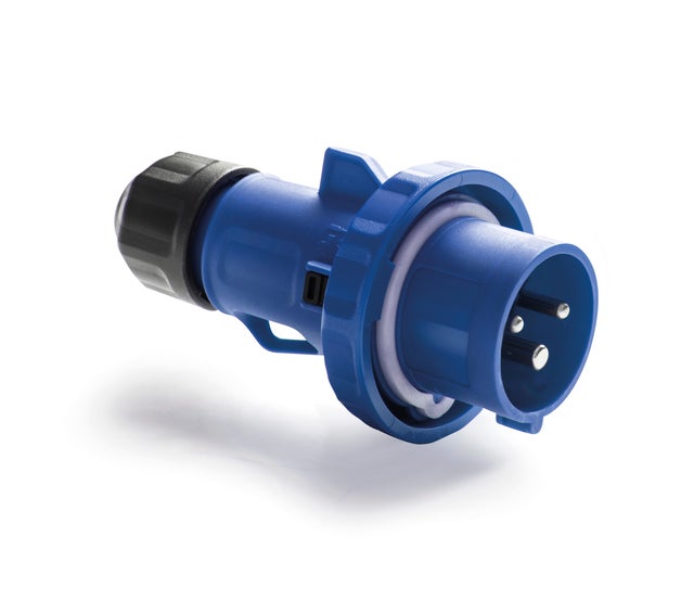 Spina industriale 16A 2P+T 230V Blu ROSI