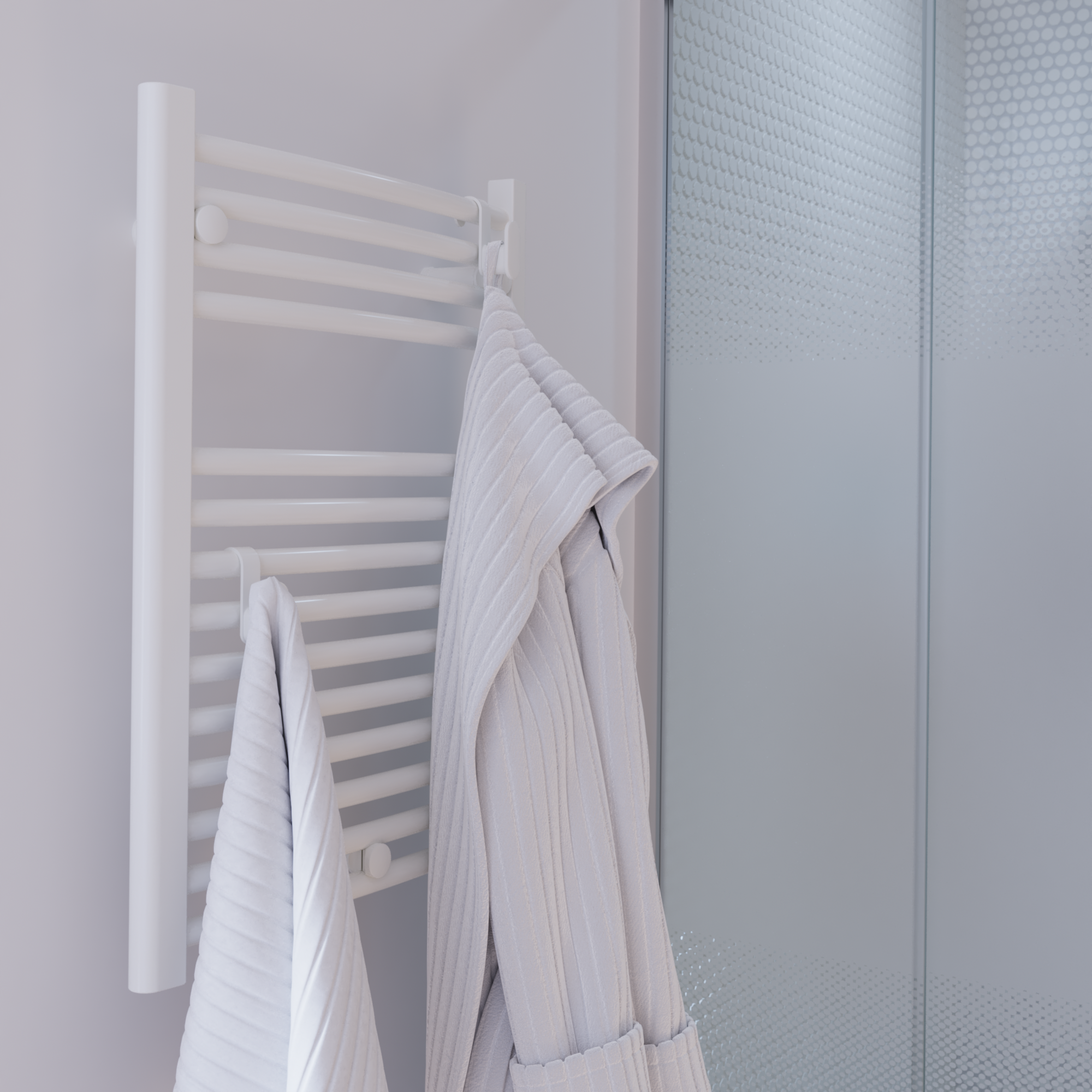 Haczyk łazienkowy na grzejnik Easy biały SENSEA - 2