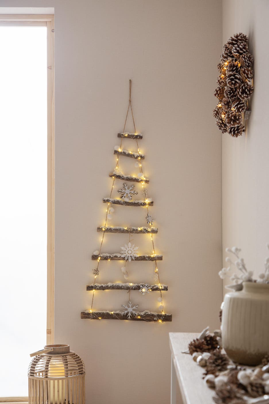 87916347 Árbol luminoso de navidad Led 2x34x75 cm