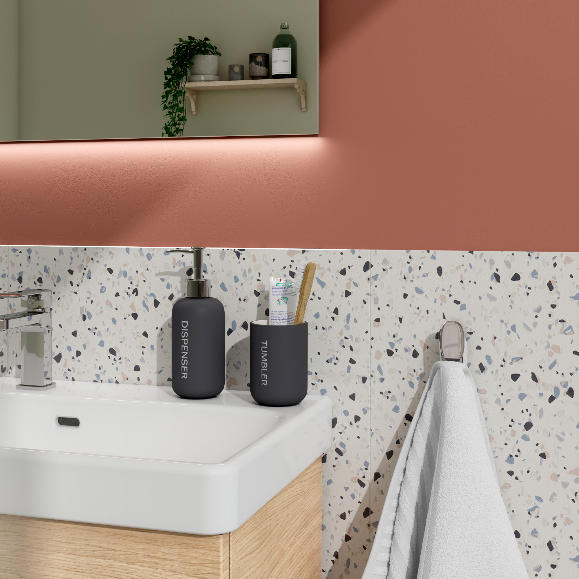 Patère à visser gris / argent Remix SENSEA - 6