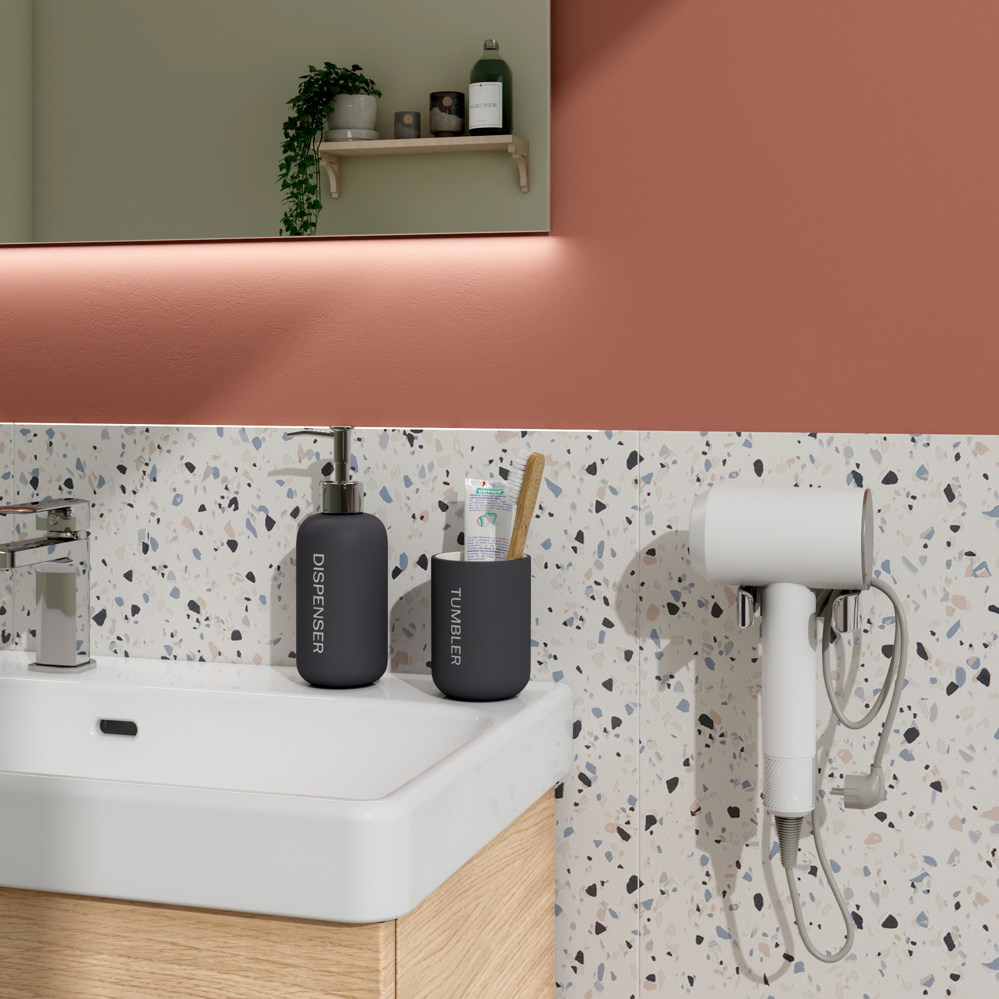 Support sèche-cheveux à visser SENSEA - 4