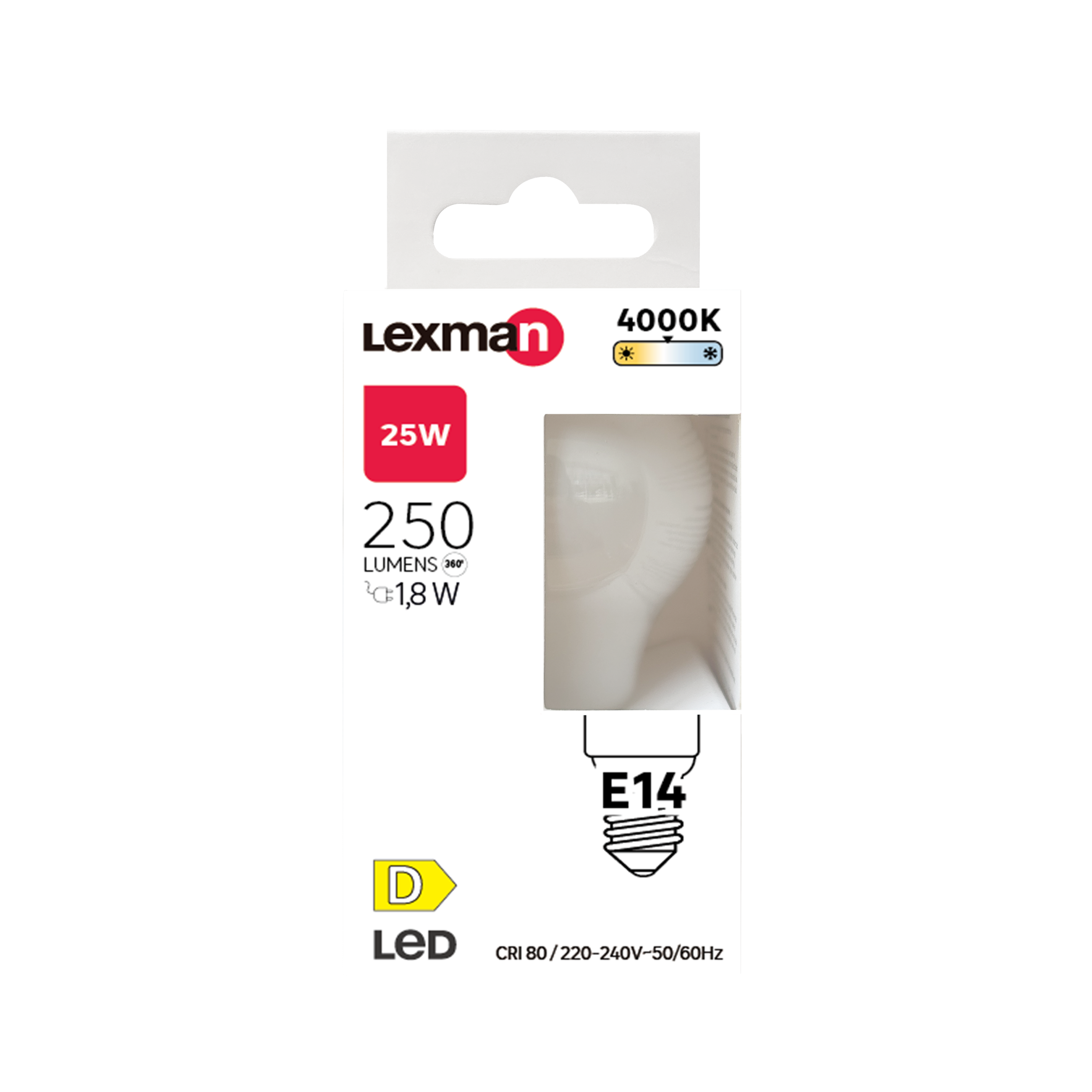 Żarówka LED E14 1,8 W 250 lm Neutralna biel Lexman - 6