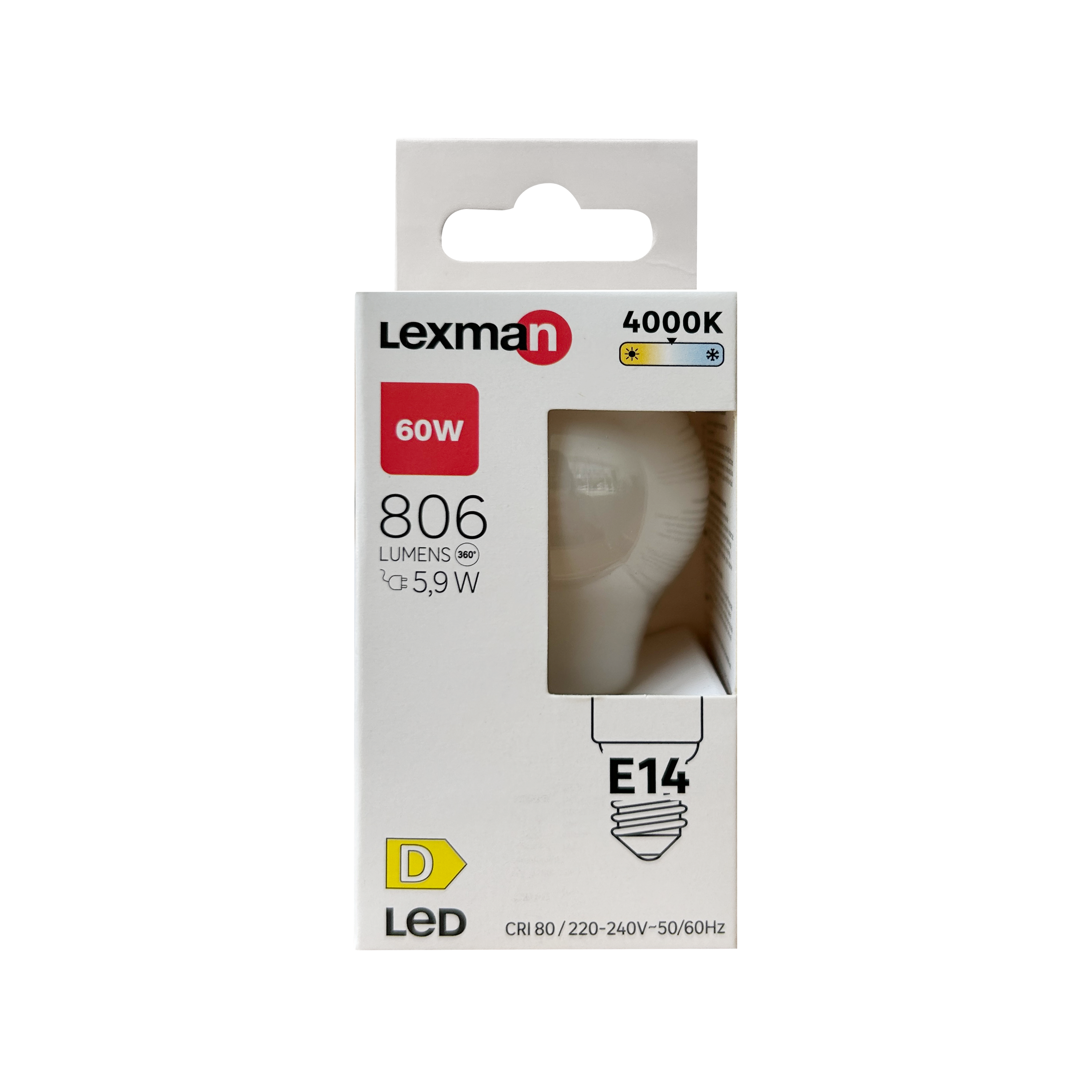 Żarówka LED E14 5,9 W 806 lm Neutralna biel Lexman - 9