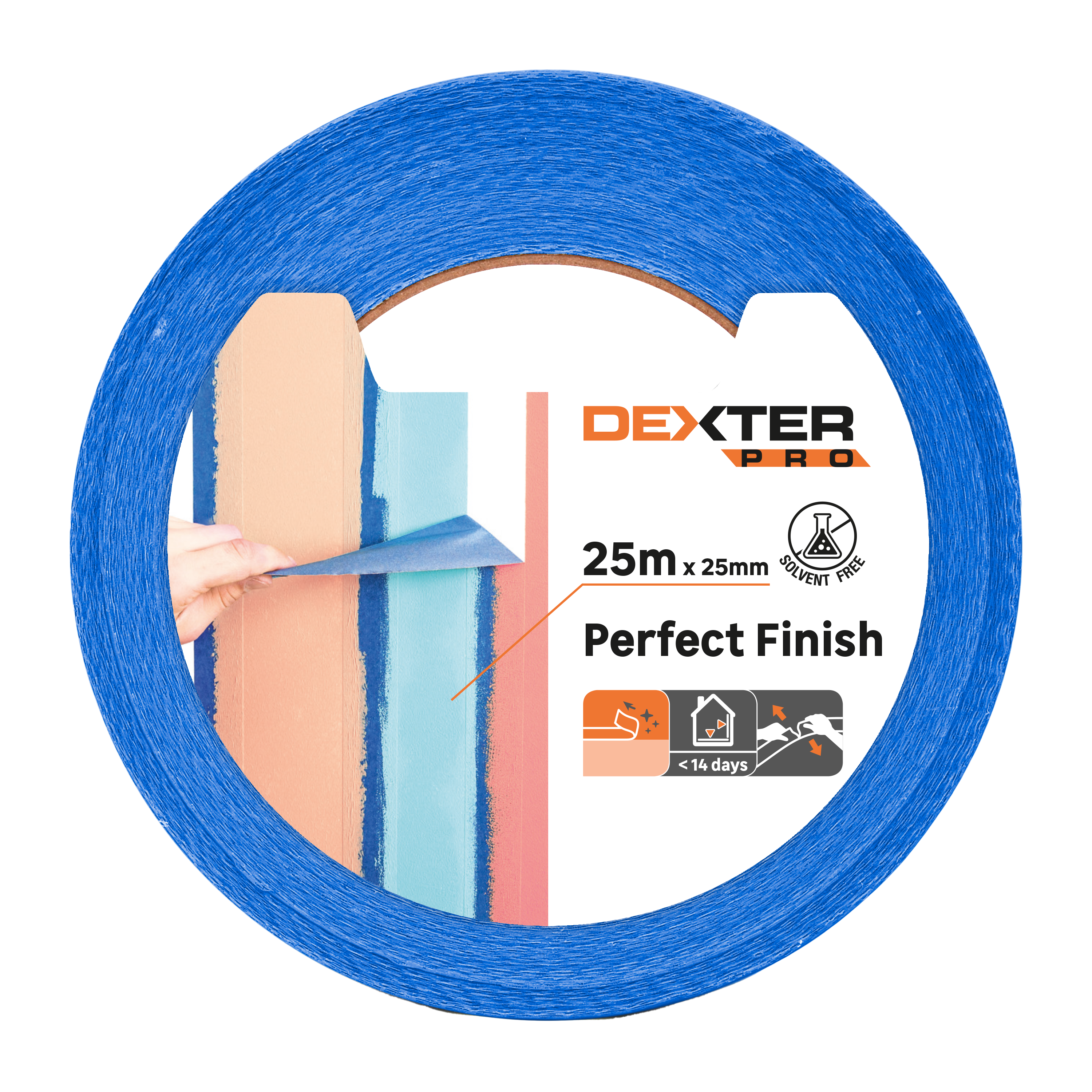 Cinta pintor acabado perfecto dexter 25mx25mm