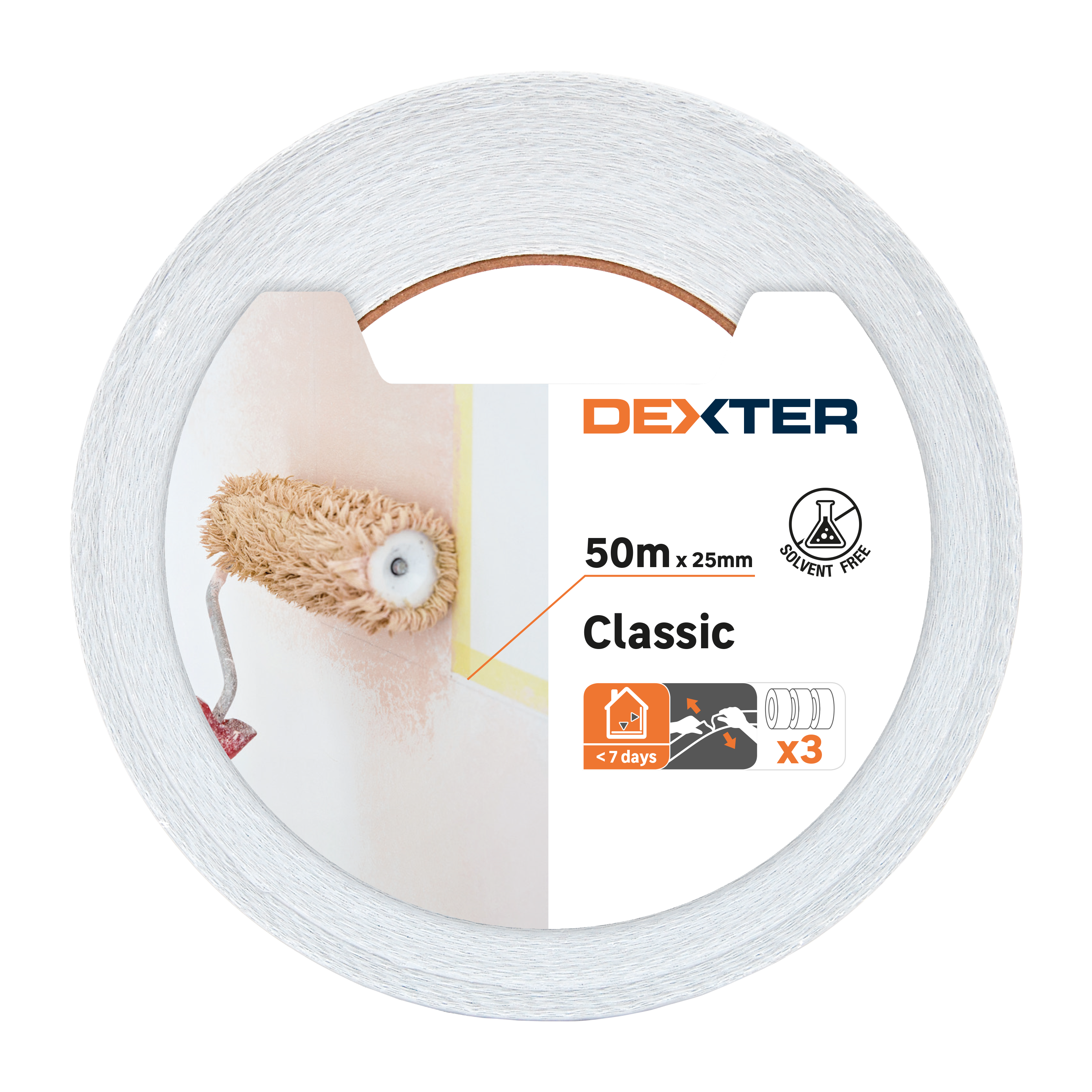 Lote 3 cintas perfil recto DEXTER 50mx25mm - 3