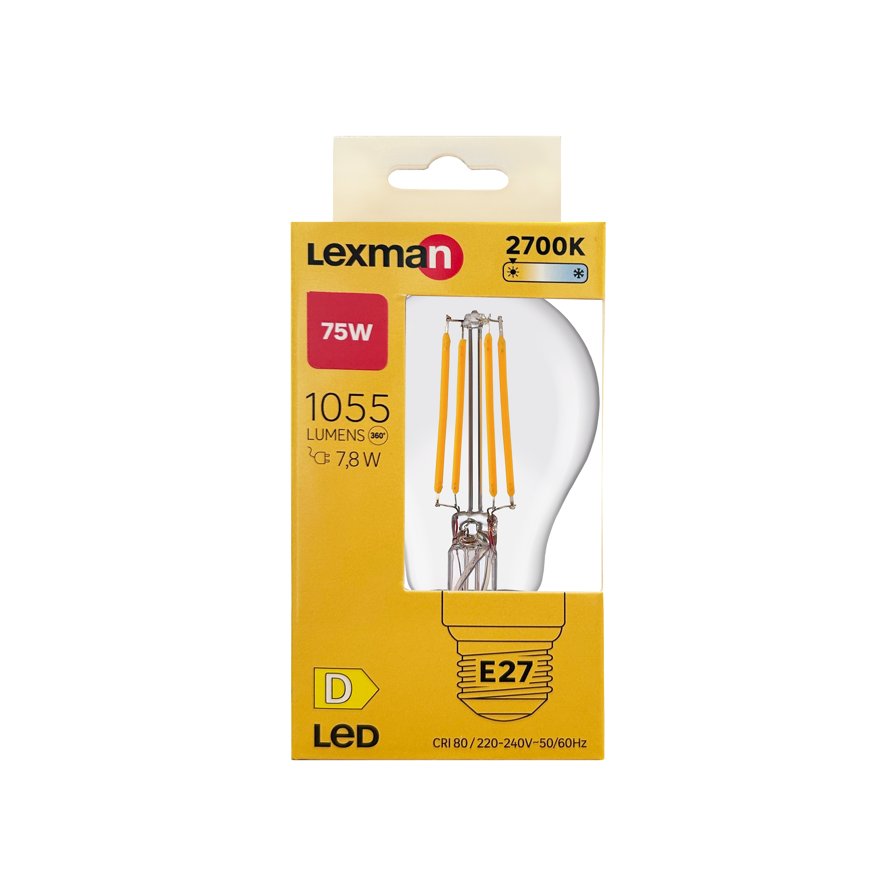 Żarówka LED E27 7,8 W 1055 lm Ciepła biel Lexman - 4