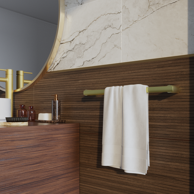 Porte-serviette barres 1 barre à visser / à monter or Neo SENSEA