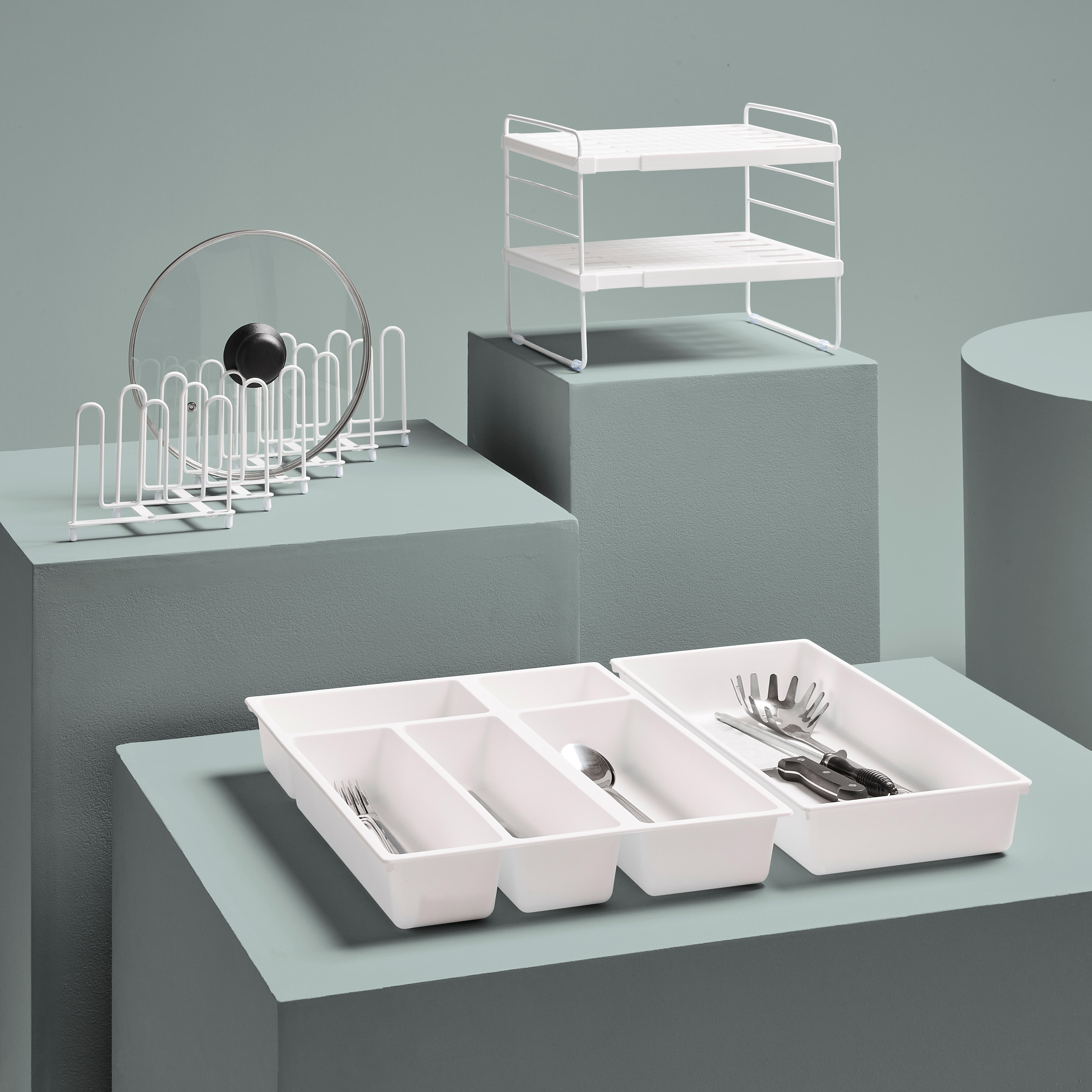 Set de cuberteros ELEKI blanco - 10