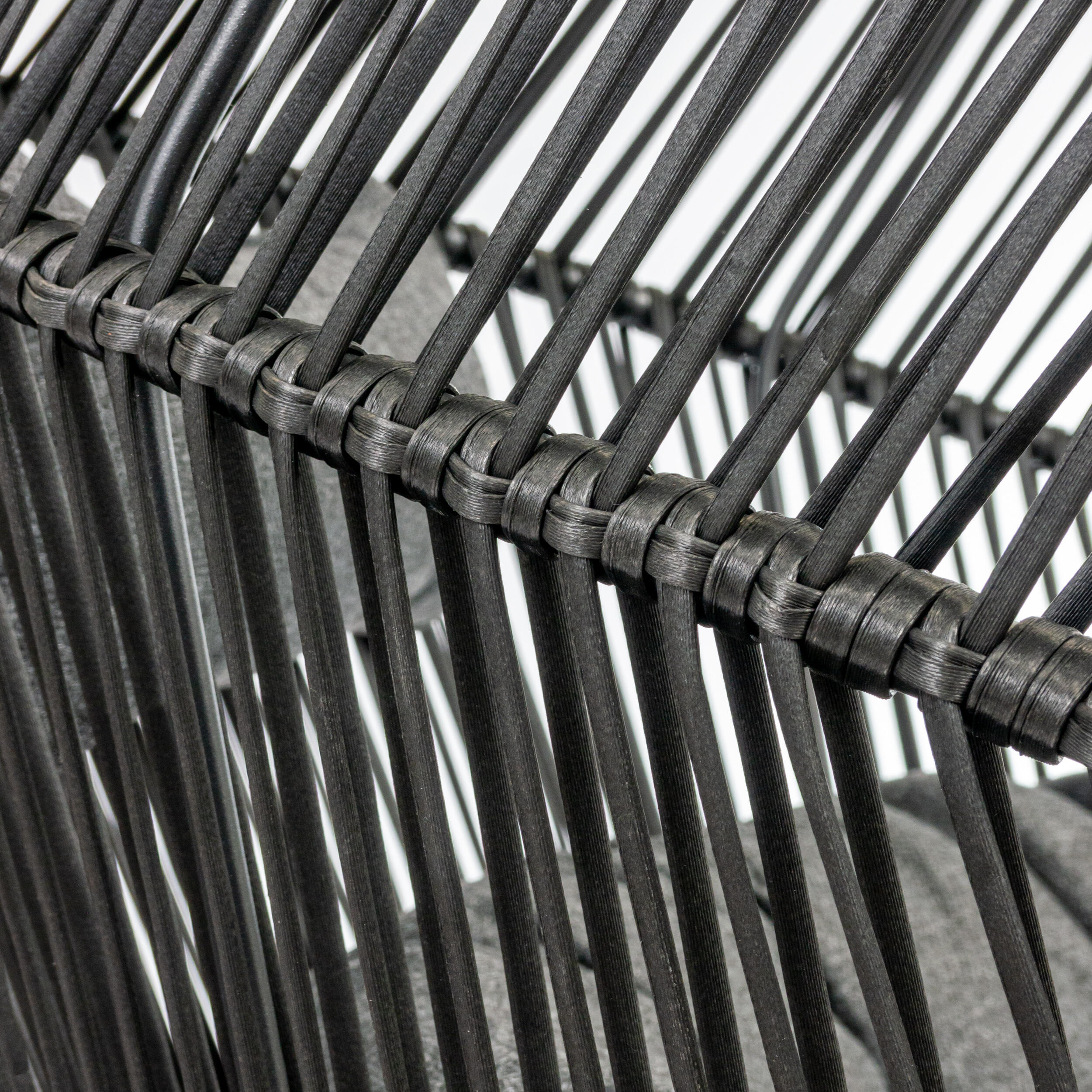 Fotel ogrodowy Holand kokon antracytowy - 9