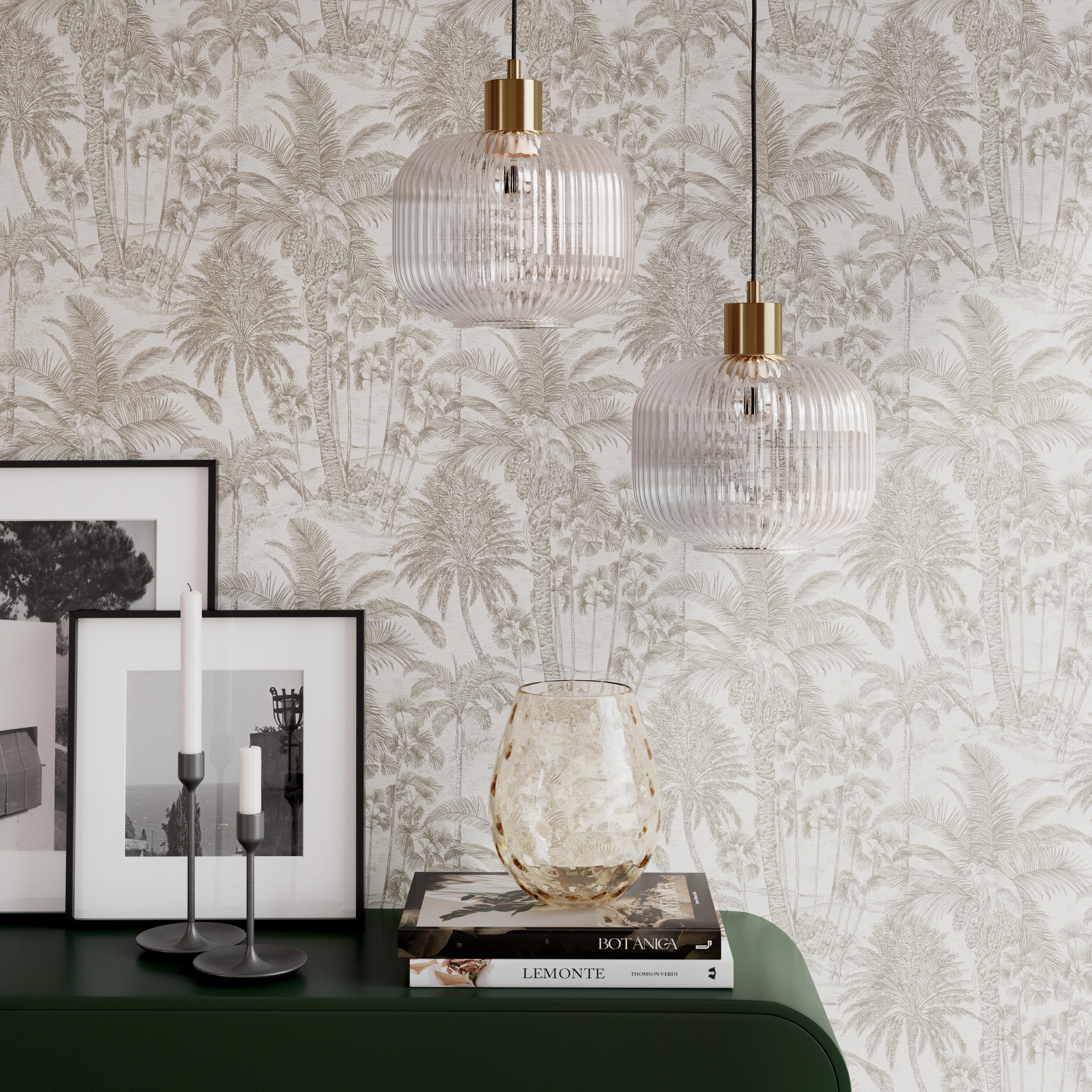 Papel pintado vinilo aplicación cola en pared animales jungla banco, amarillo rasch 53cmx10.05m lavable apto para cocinas o baños