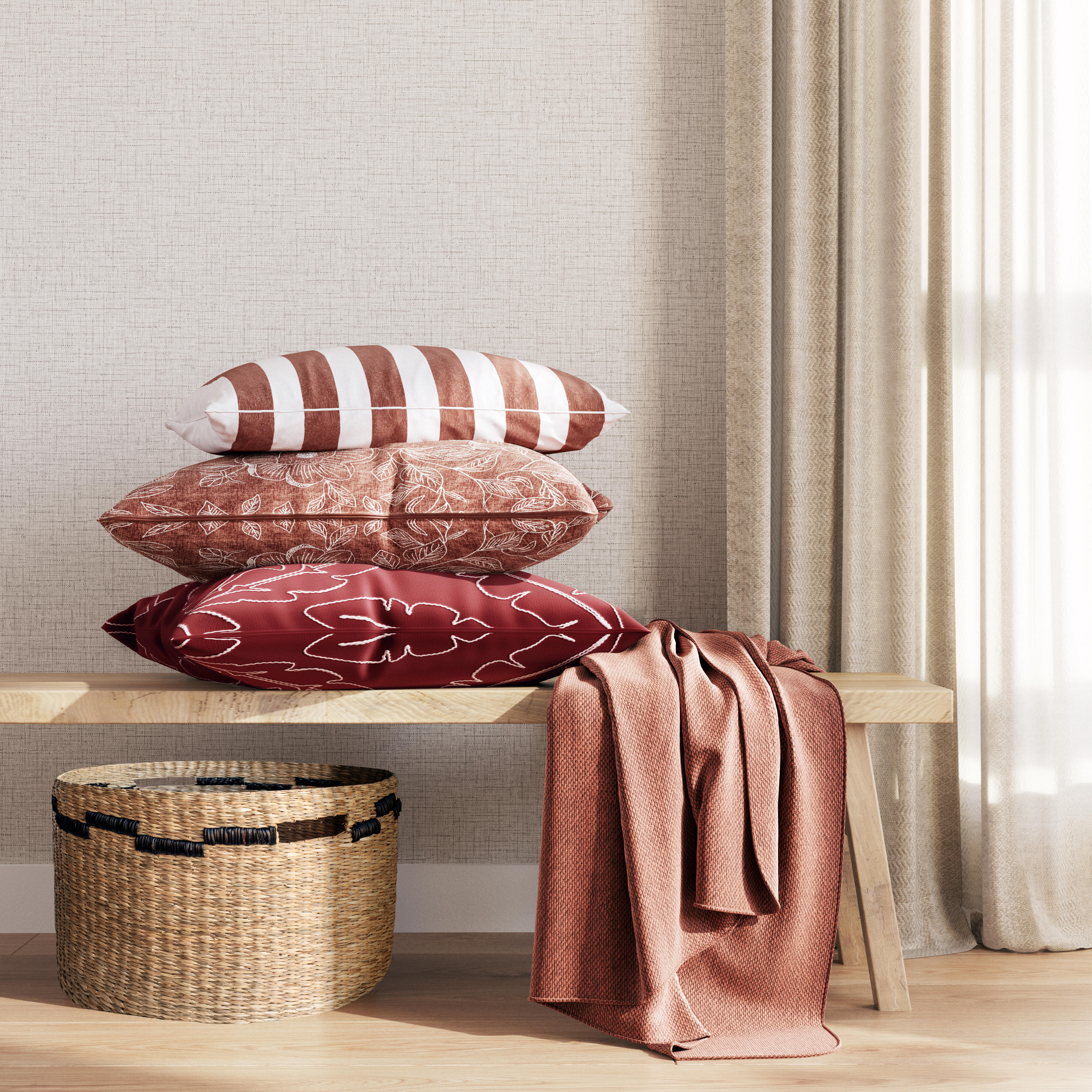 Papel de parede KIRA bege 0.53 x 10.05m INSPIRE - 16