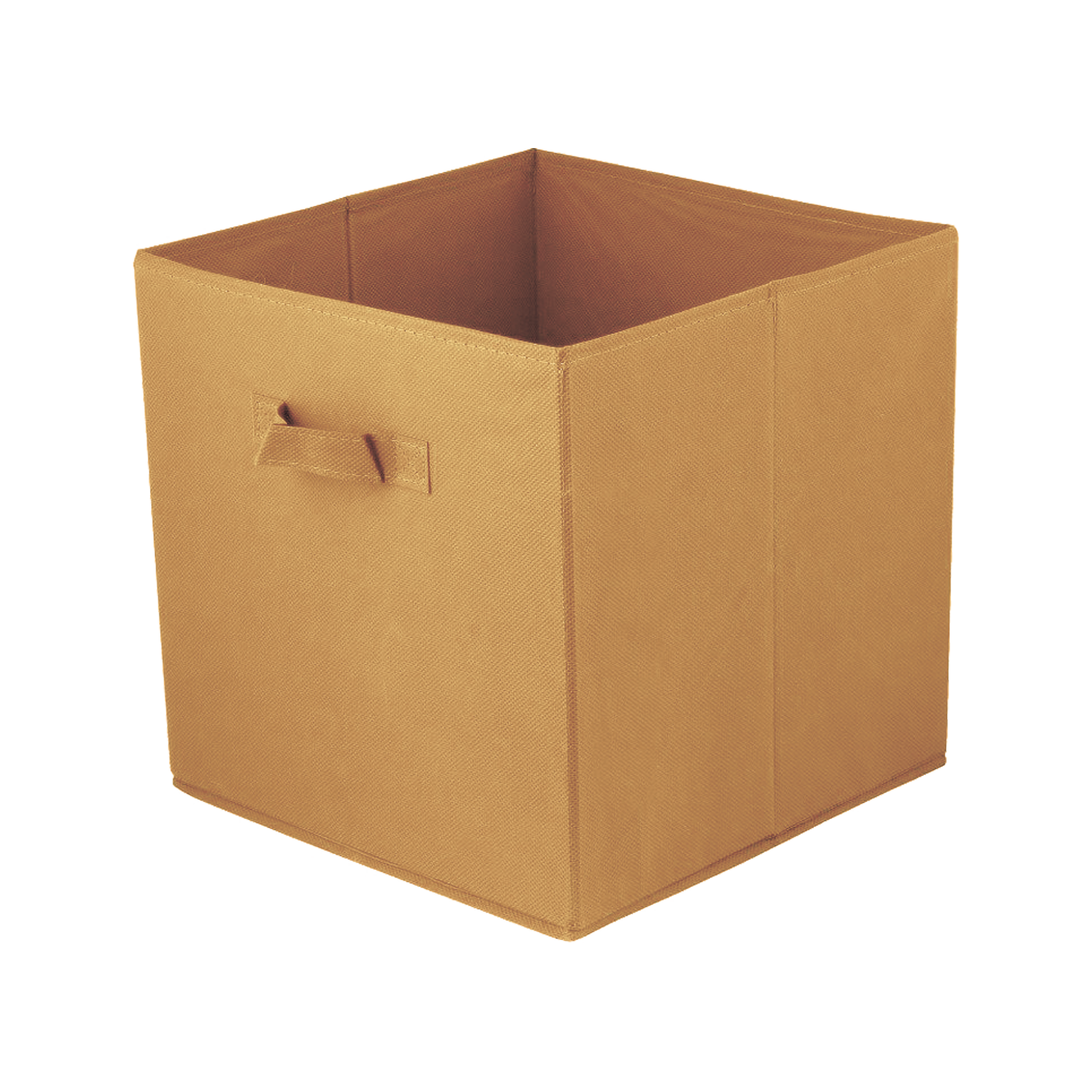 Pudełko tekstylne Kub 31 x 31 x 31 cm jasnobrązowe