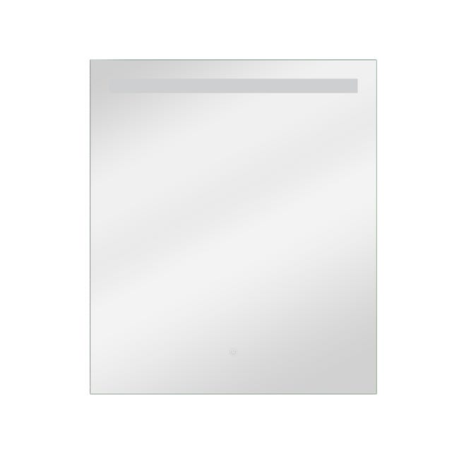 Specchio Con Ripiano E Illuminazione Girona - Da Bagno, 60 Cm, Legno Bianco, Made In Germany - Foto 8