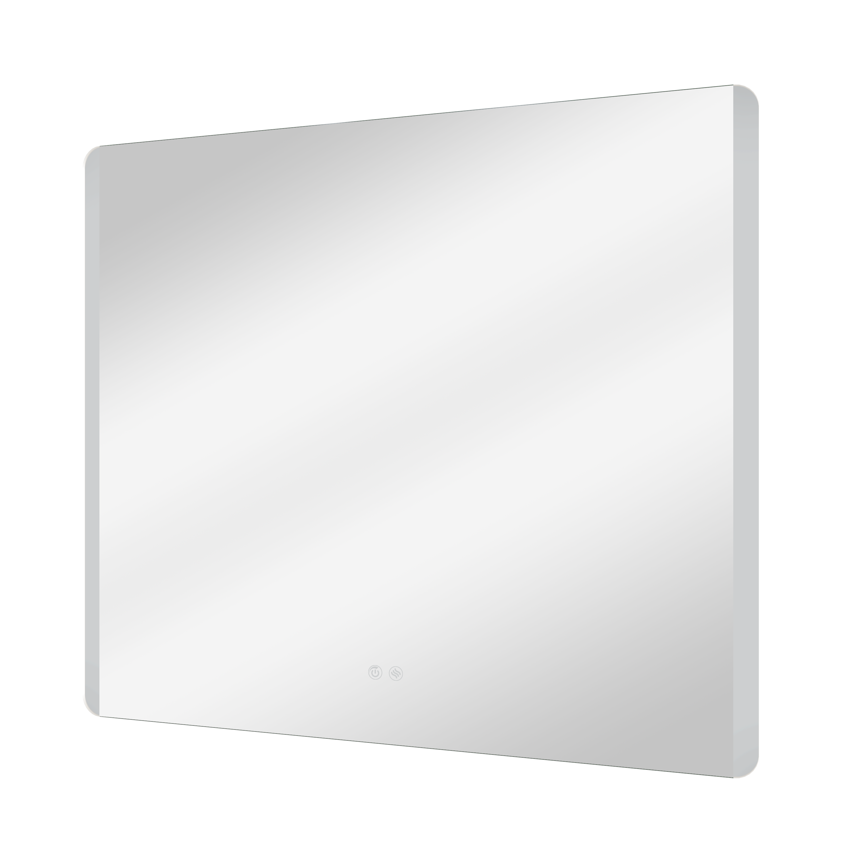 Espelho 80x70 cm iluminação led prateado Sensea Easy - 4