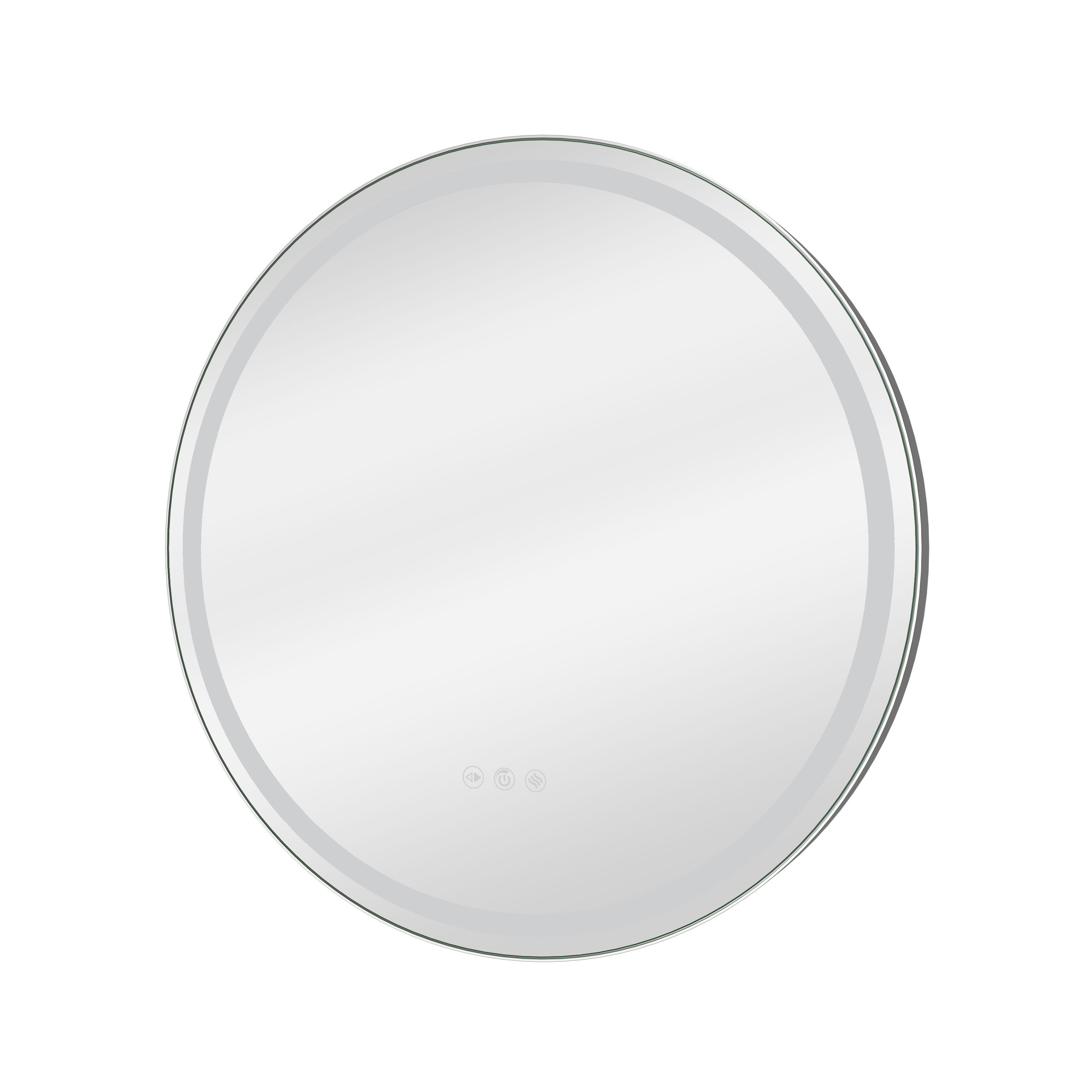 Lustro z wbudowanym oświetleniem 60 cm chrom Sensea - 5