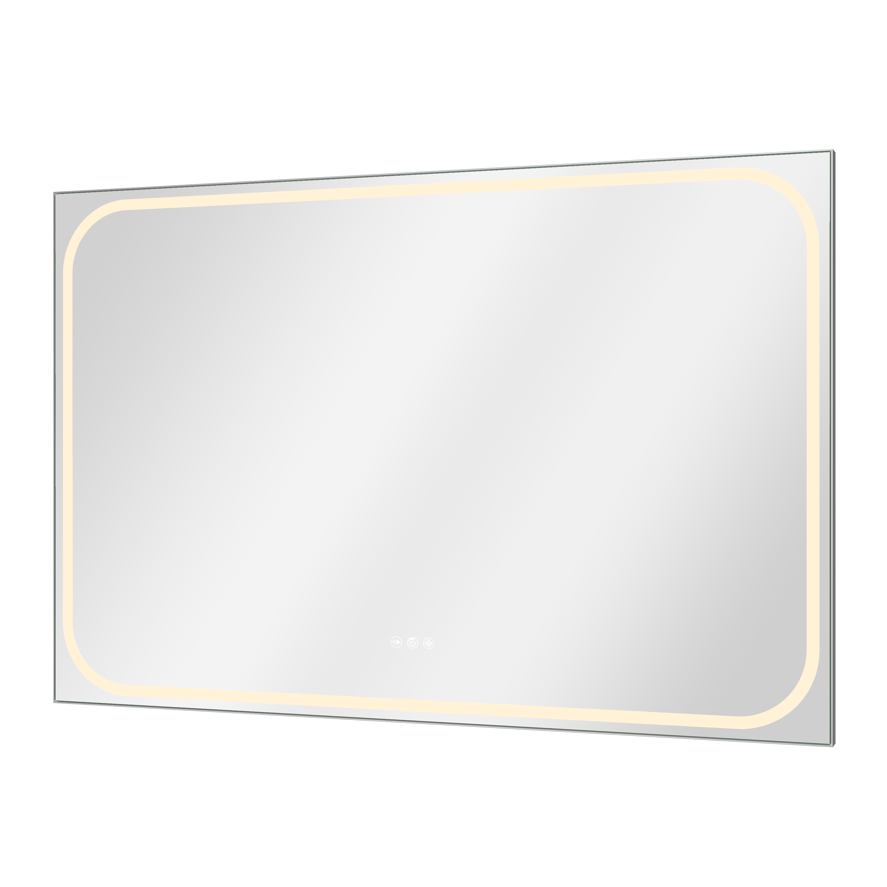 Miroir lumineux chromé l.120 x H.80 cm Remix - 10