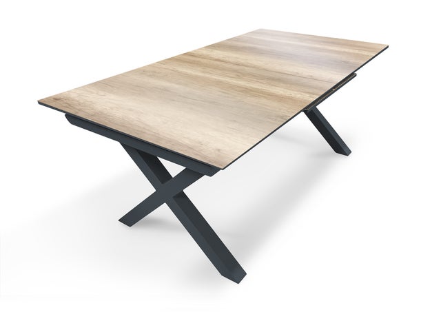 Table Floride en HPL et aluminium anthracite - DCB GARDEN