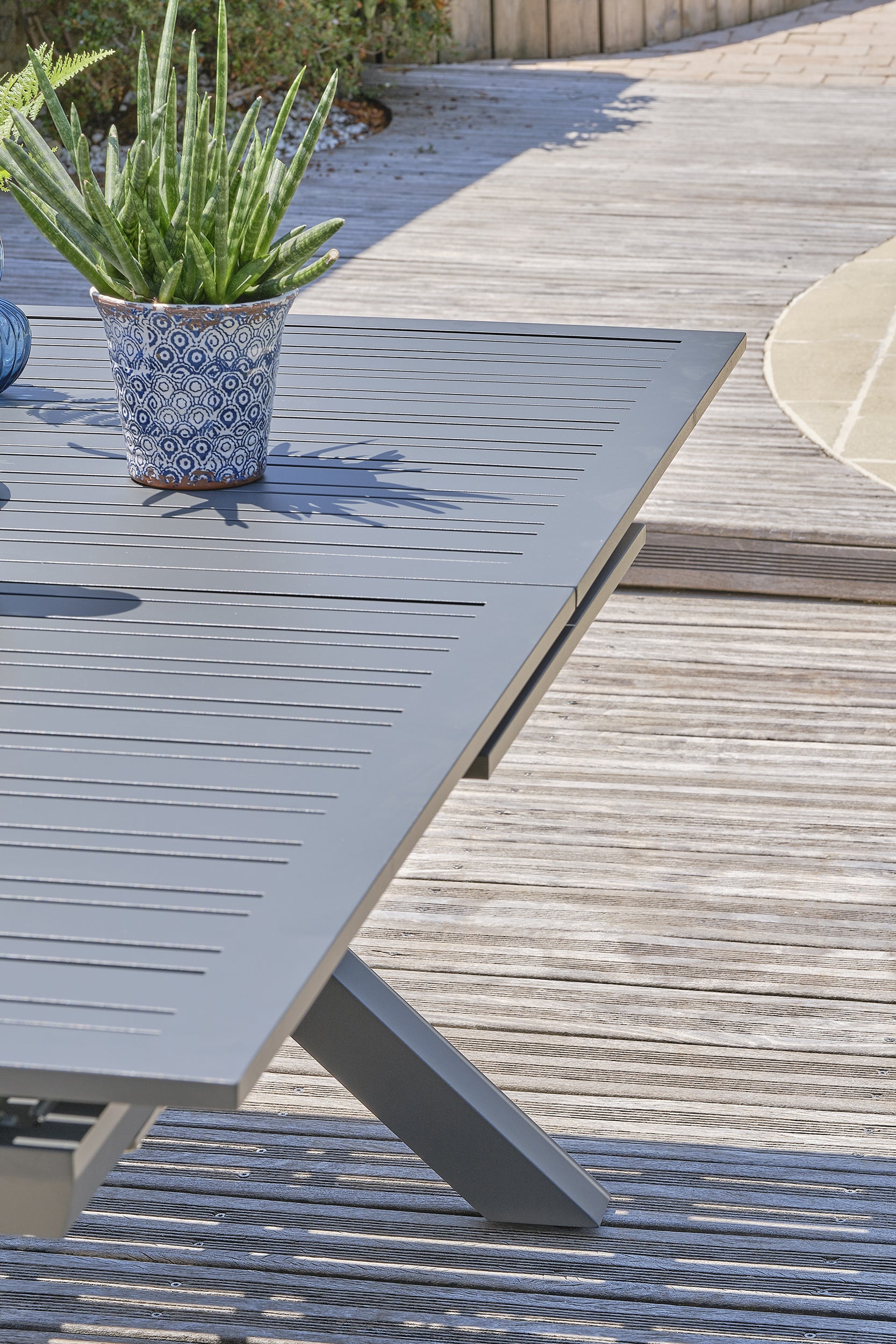 Table Floride en aluminium anthracite - DCB GARDEN - 6