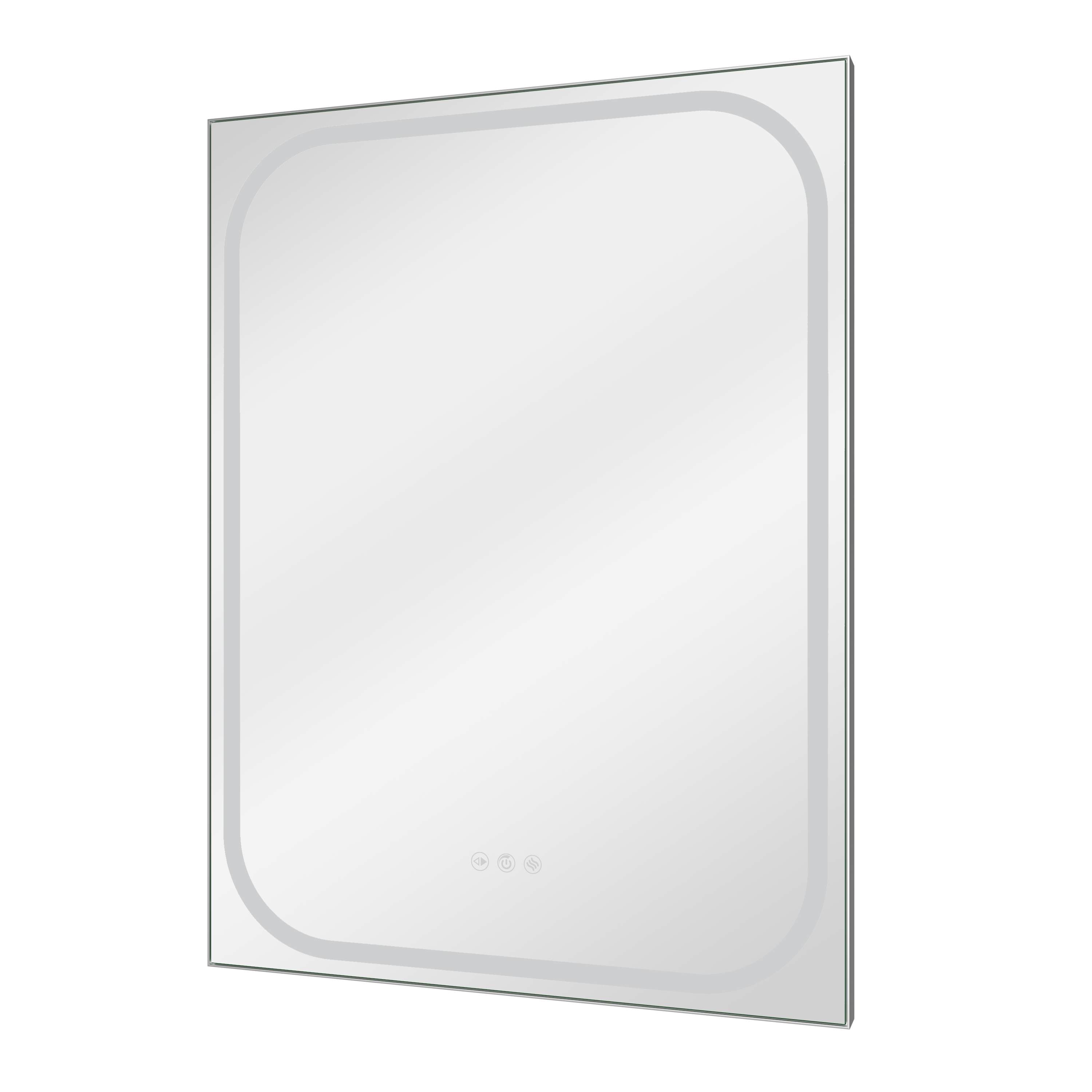 Lustro z oświetleniem Remix 60 x 80 cm chrom Sensea - 7