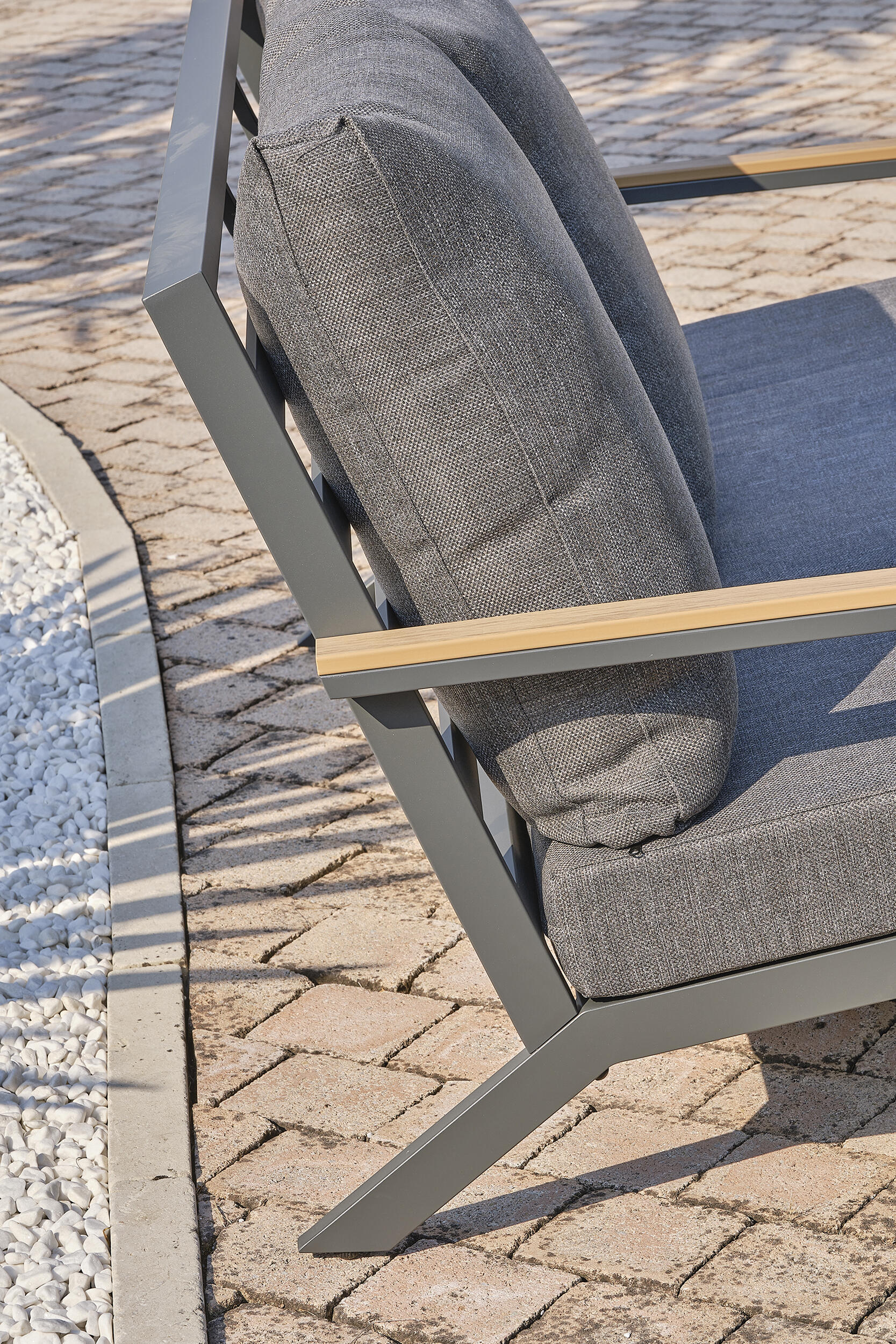 Salon Kommos 5 places anthracite - DCB GARDEN - 6