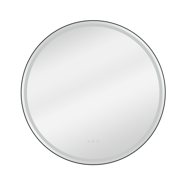 Lustro z oświetleniem Remix 80 cm czarne Sensea