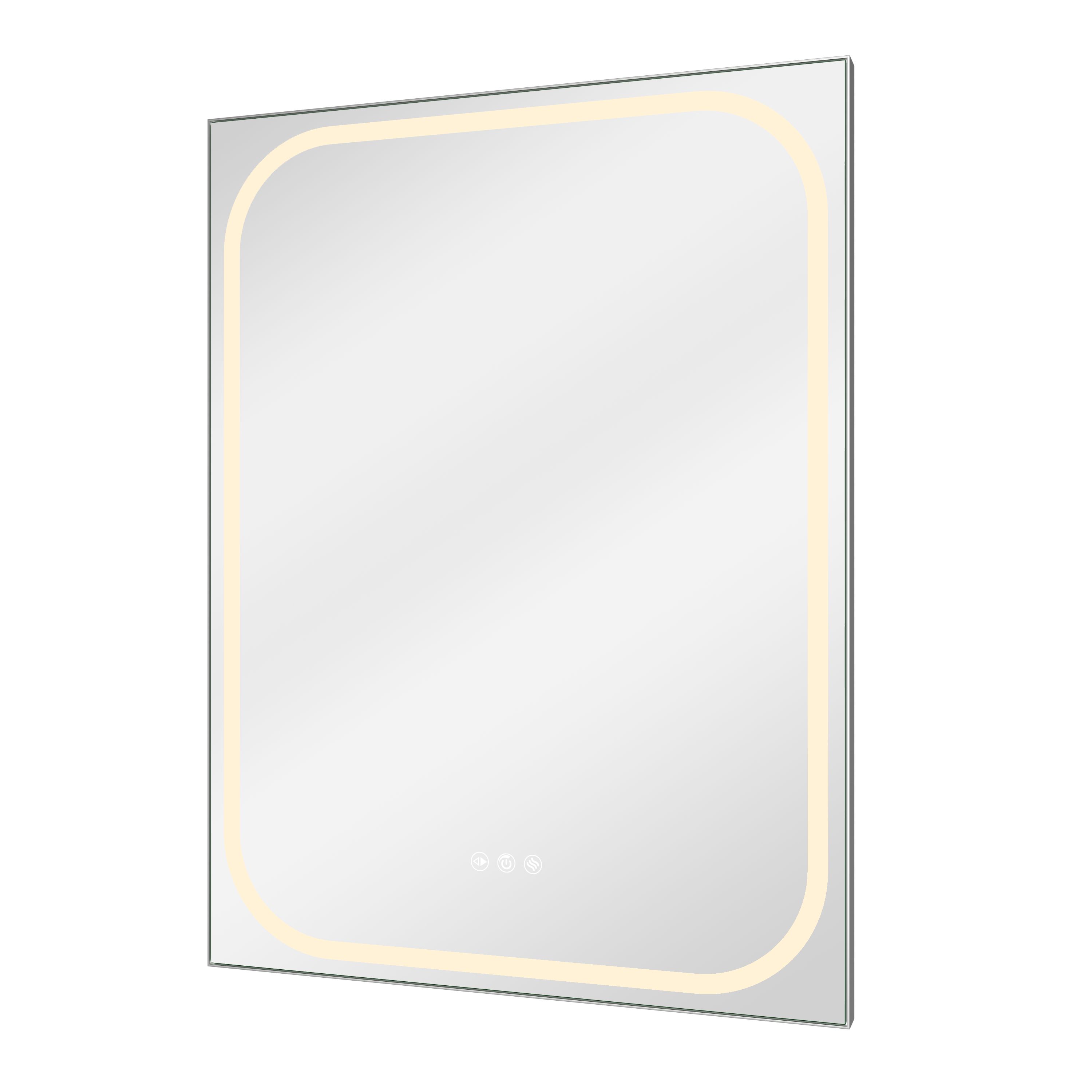 Lustro z oświetleniem Remix 60 x 80 cm chrom Sensea - 6