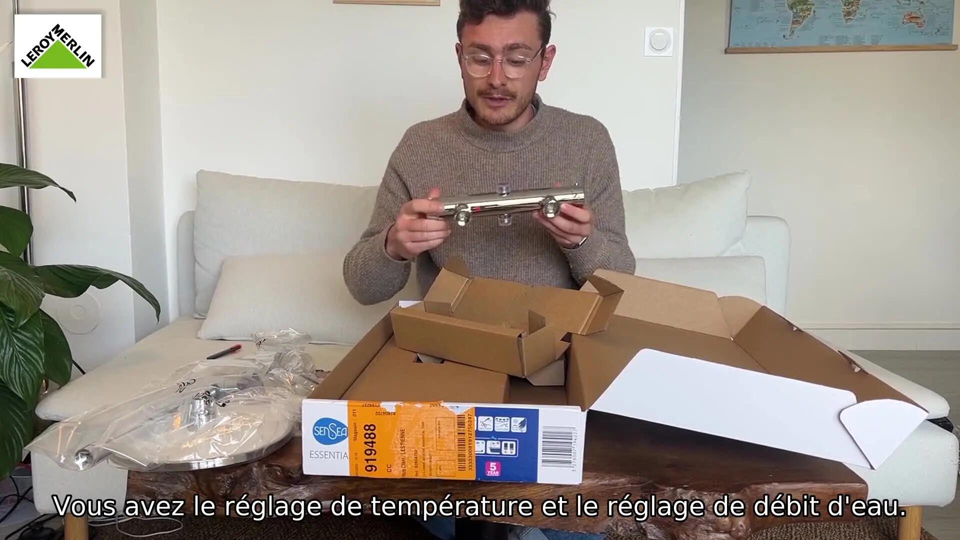 video de présentation produit colonne de douche essential par client antonin
