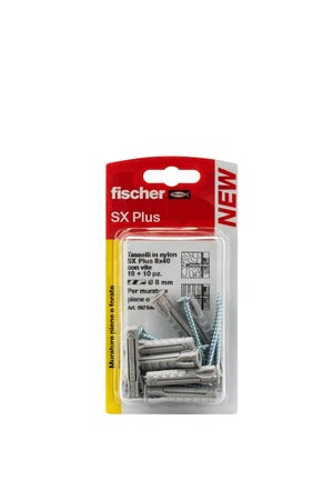 Tassello Fischer FTP K Per Calcestruzzo Cellulare - Nylon, 25 Pezzi, Per Viti Legno E Metriche - Foto 9