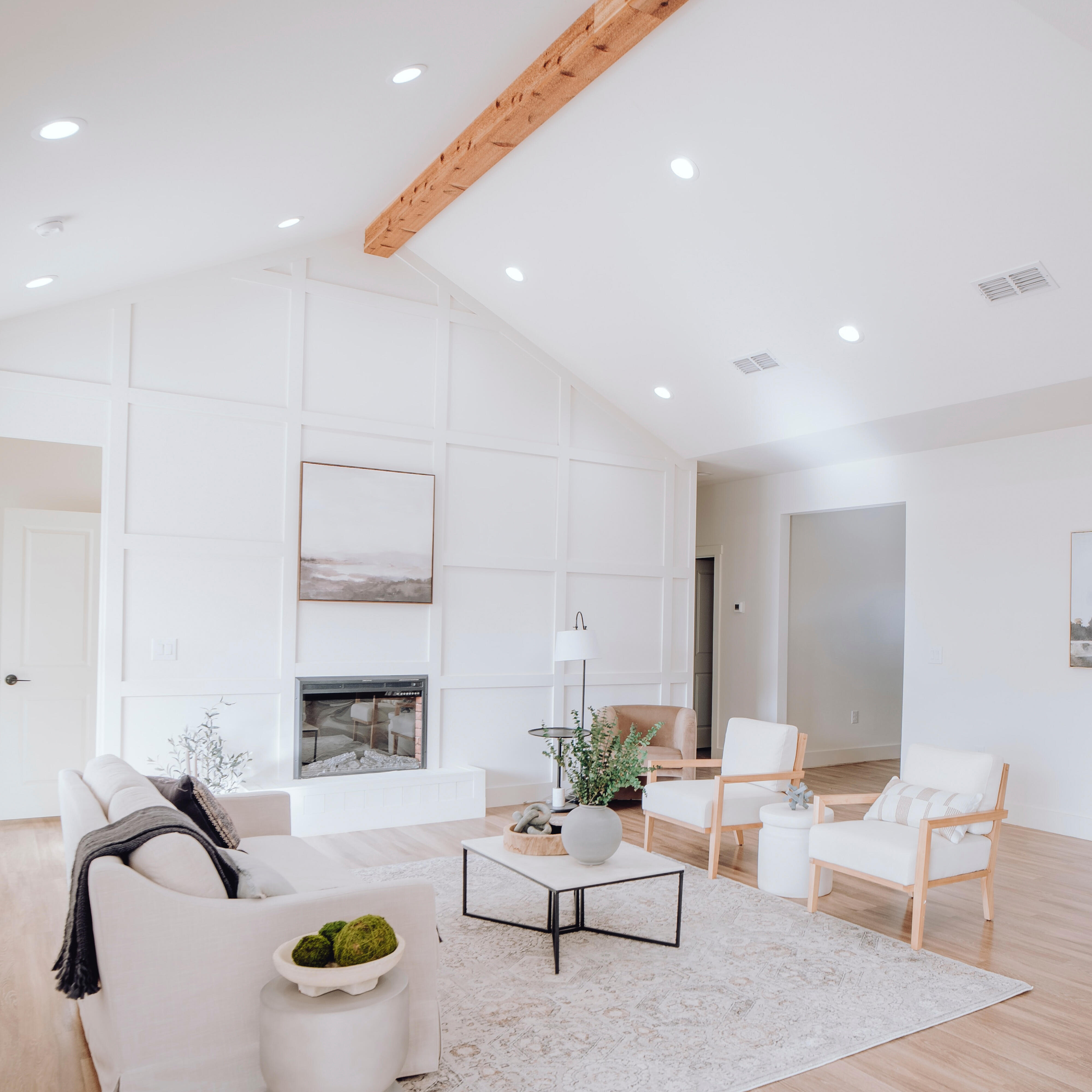 Foco empotrable living redondo blanco 8 cm diámetro