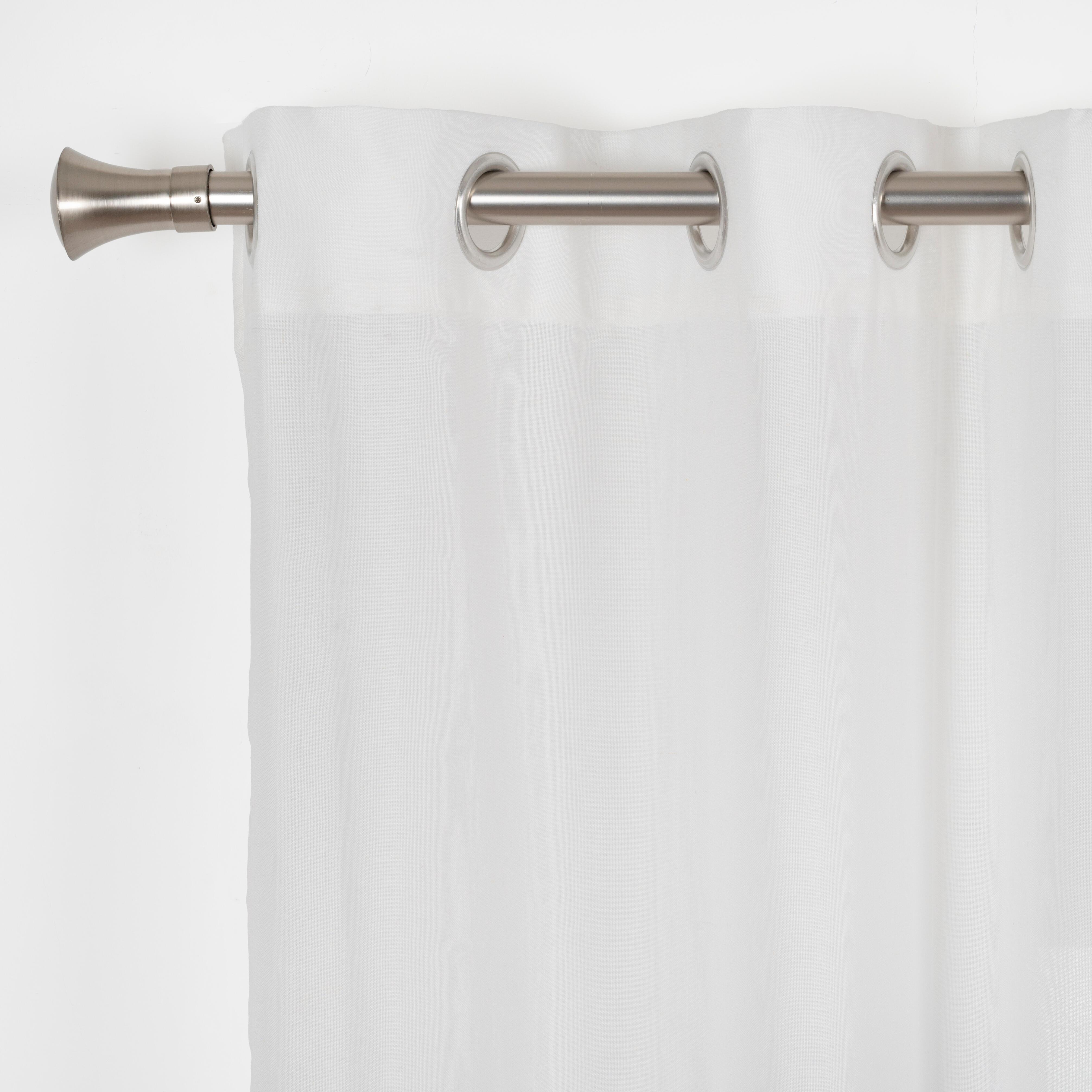 Cortinado ilhós Ayden 140x270cm branco - 16