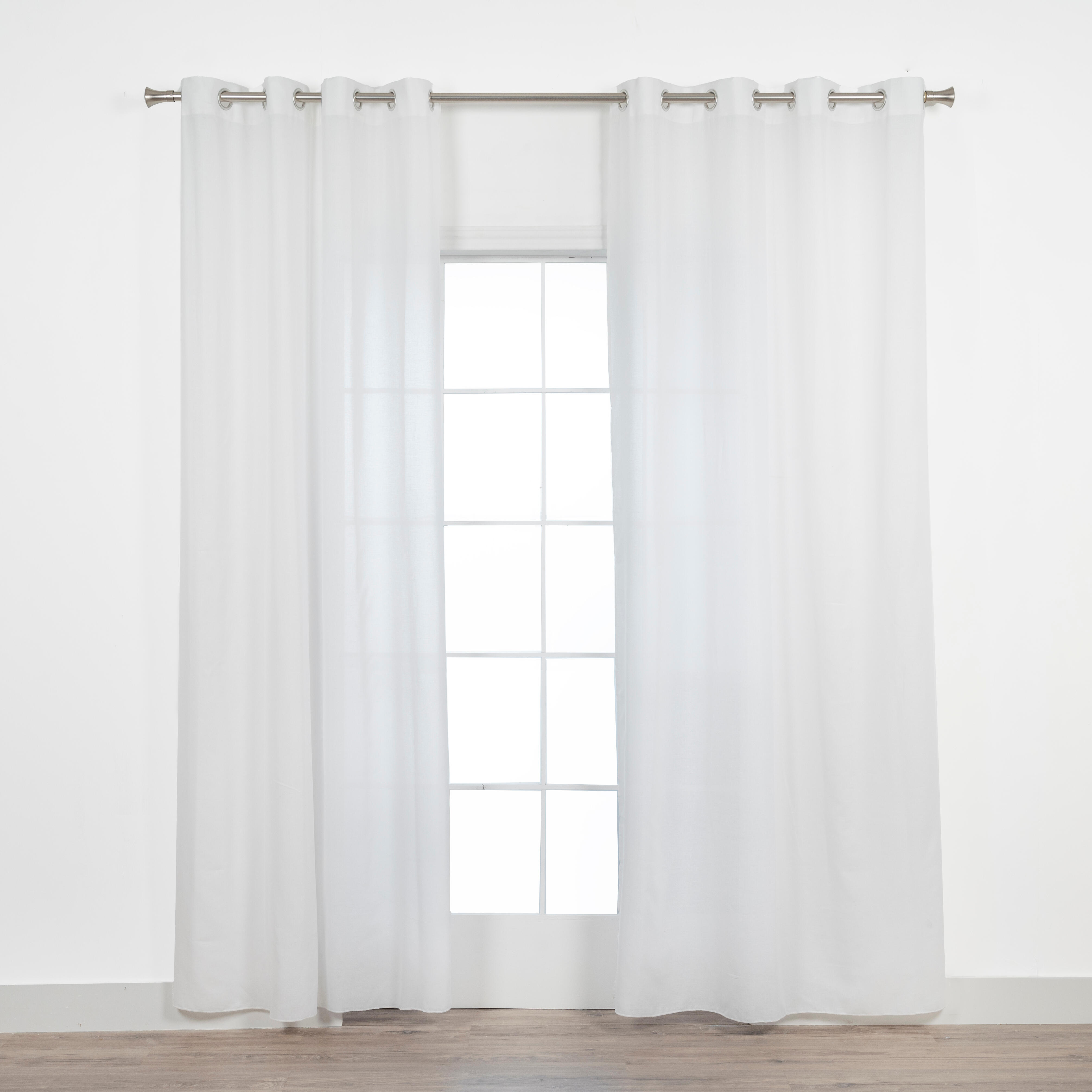 Cortinado ilhós Ayden 140x270cm branco - 3
