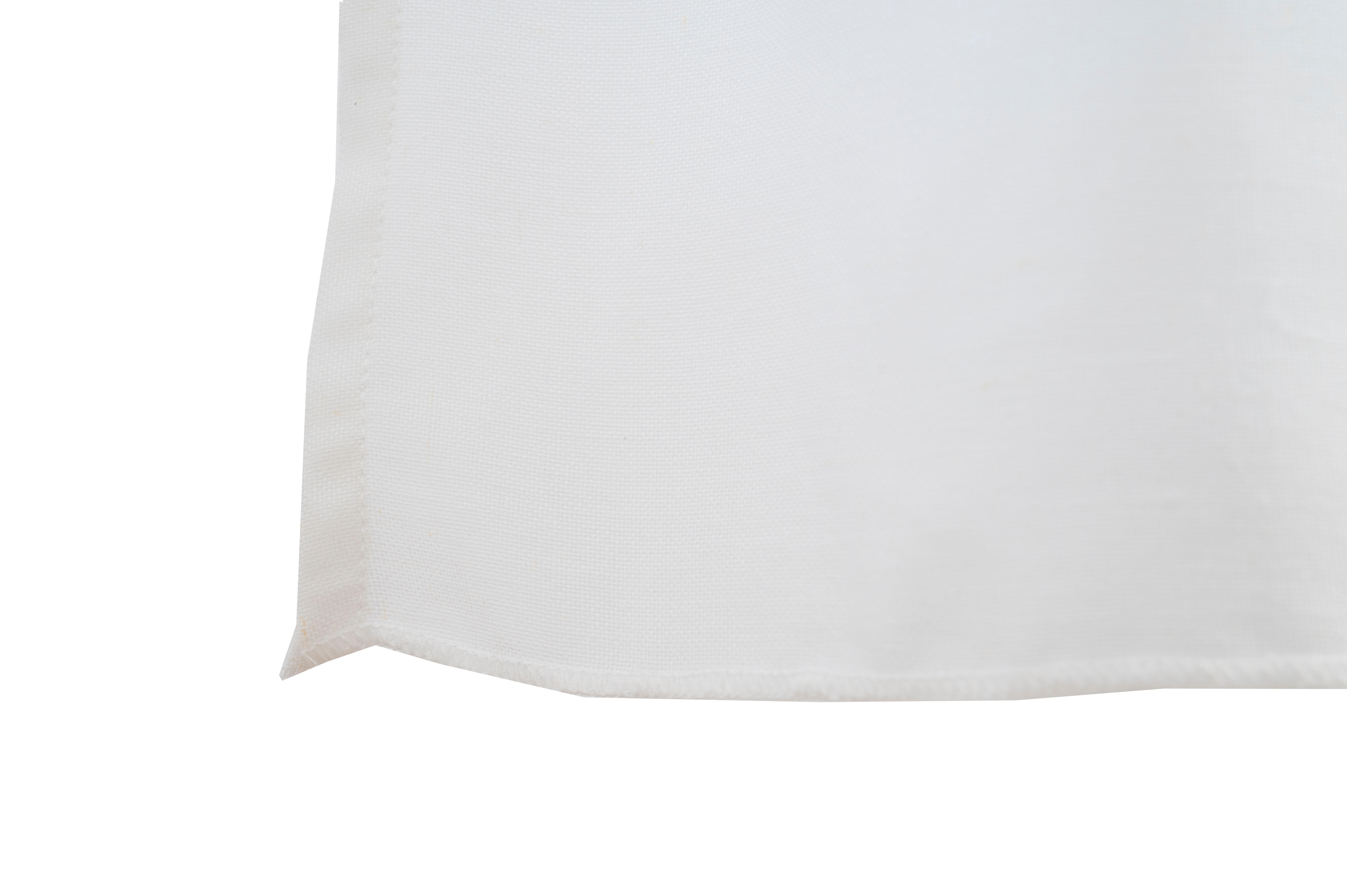 Visillo ollaos Ayden poliéster lino liso blanco INSPIRE de 140x270cm. Incluye cinta termoadhesiva - 4