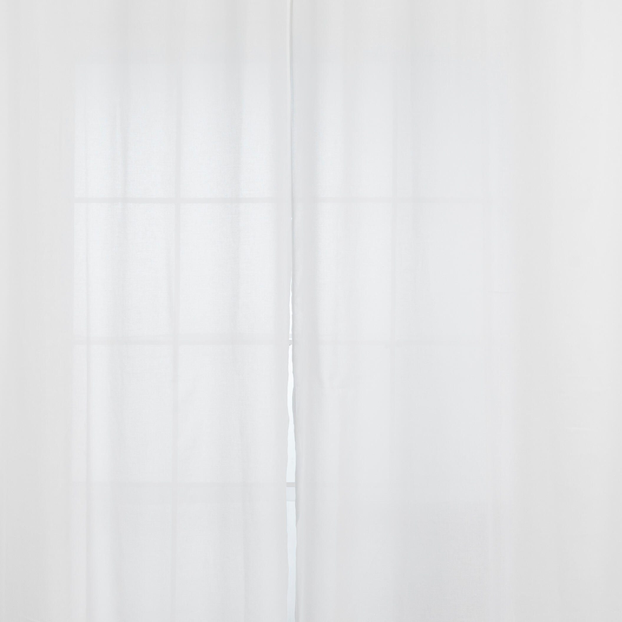 Visillo ollaos Ayden poliéster lino liso blanco INSPIRE de 140x270cm. Incluye cinta termoadhesiva - 3