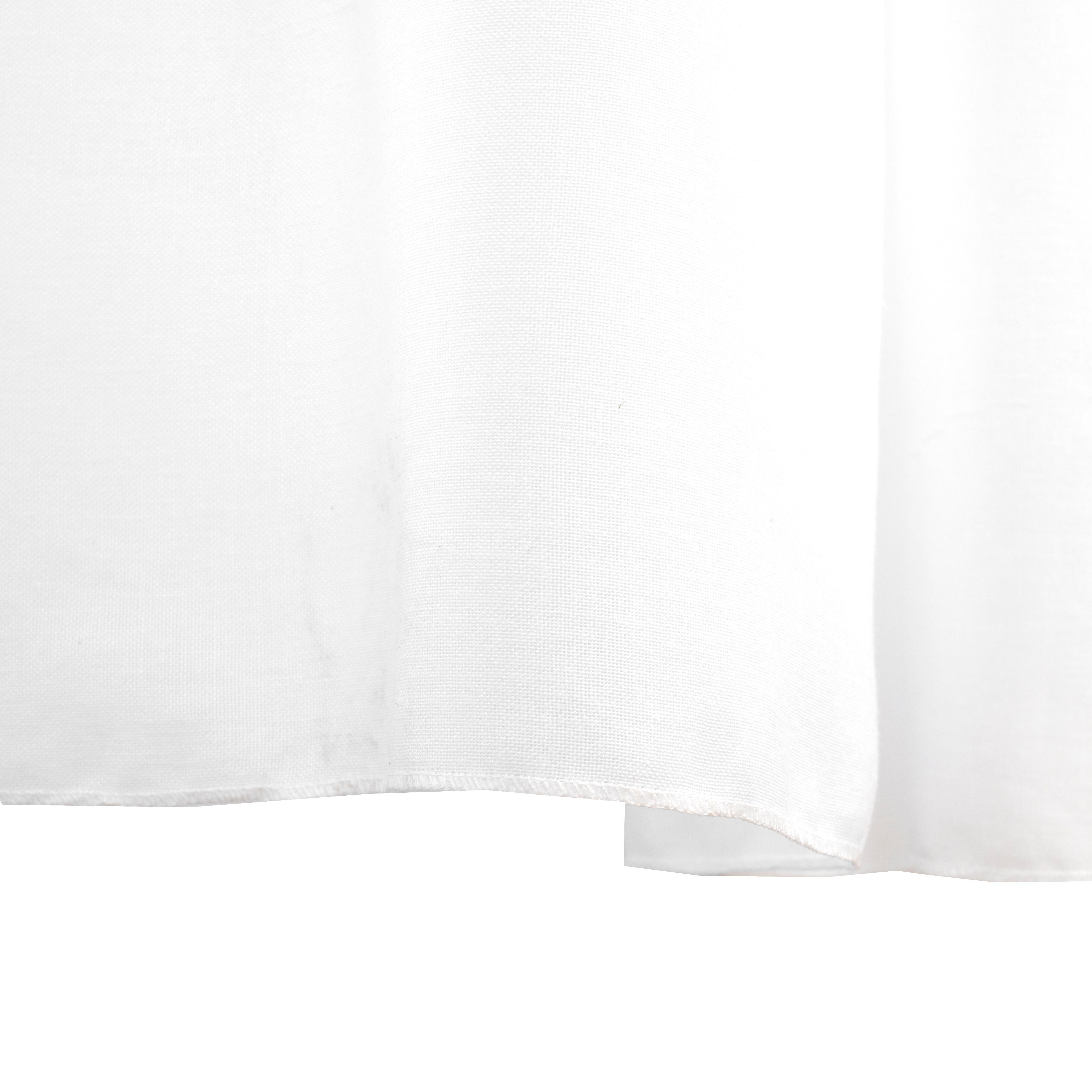 Visillo  cinta y trabilla Ayden lino y poliéster INSPIRE liso blanco 400x270cm - 4