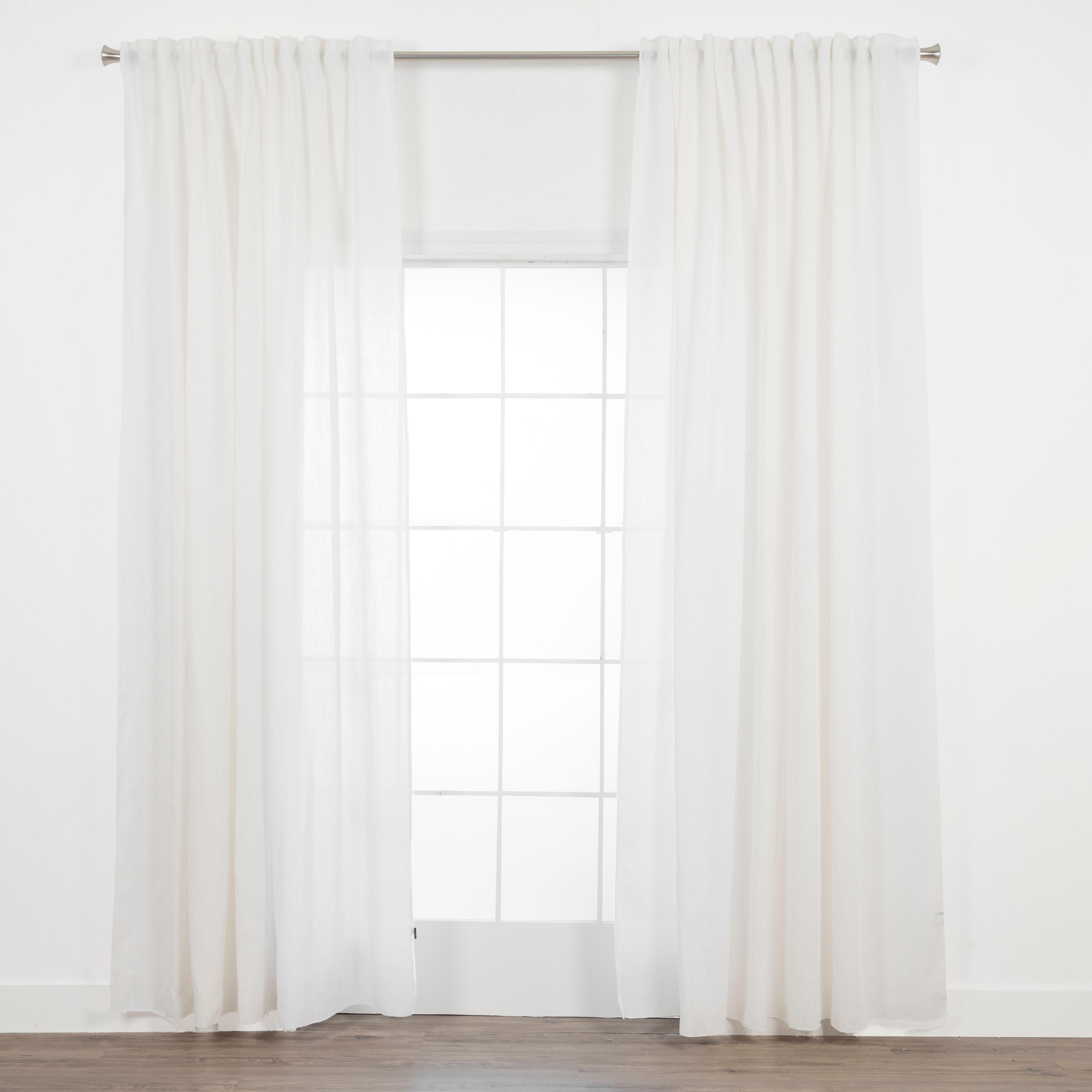 Cortinado fita e/ou presilha Taylor 200x270cm branco - 3