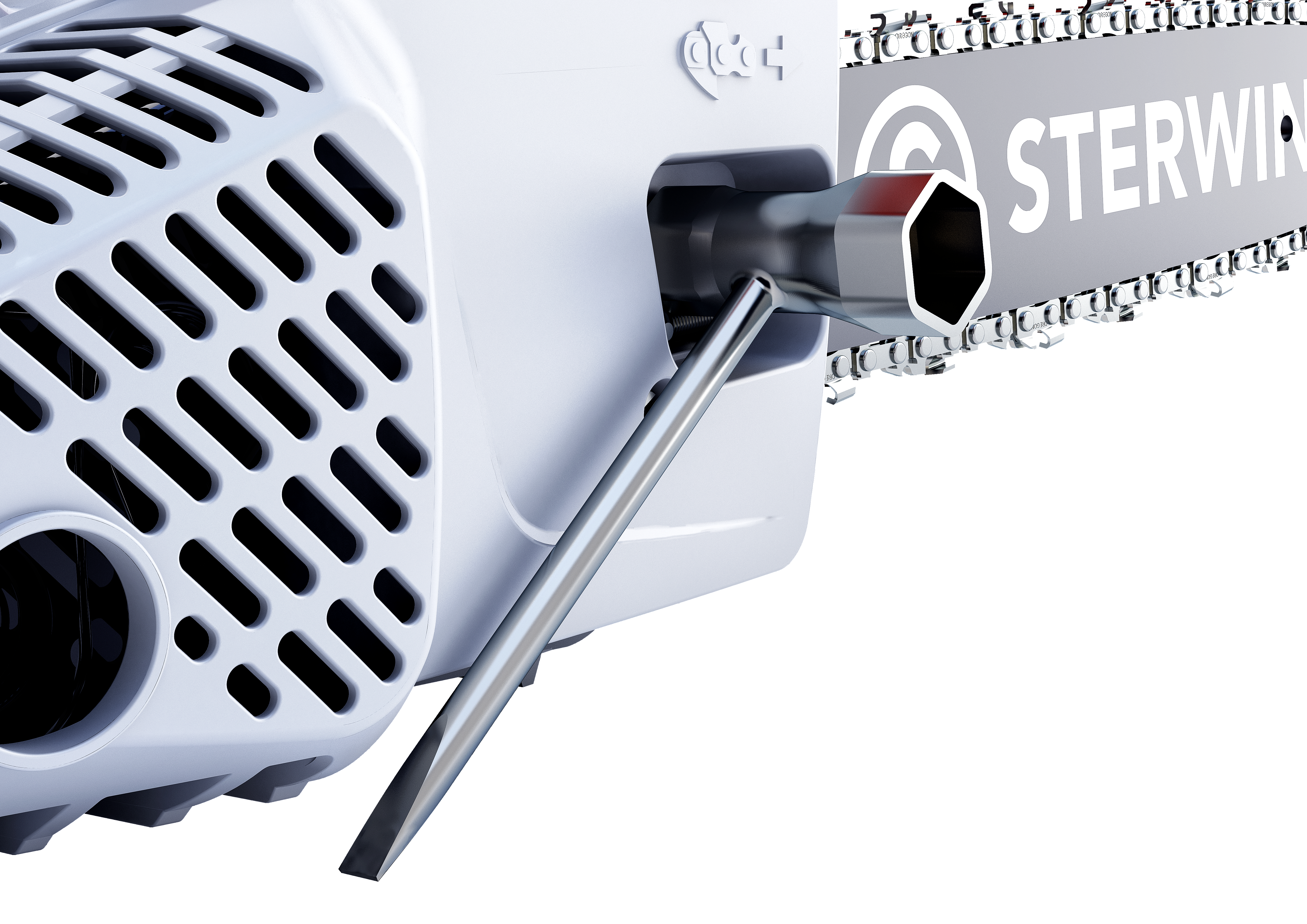 Tronçonneuse à essence STERWINS 25.4 cm³, guide de 30 cm - 8