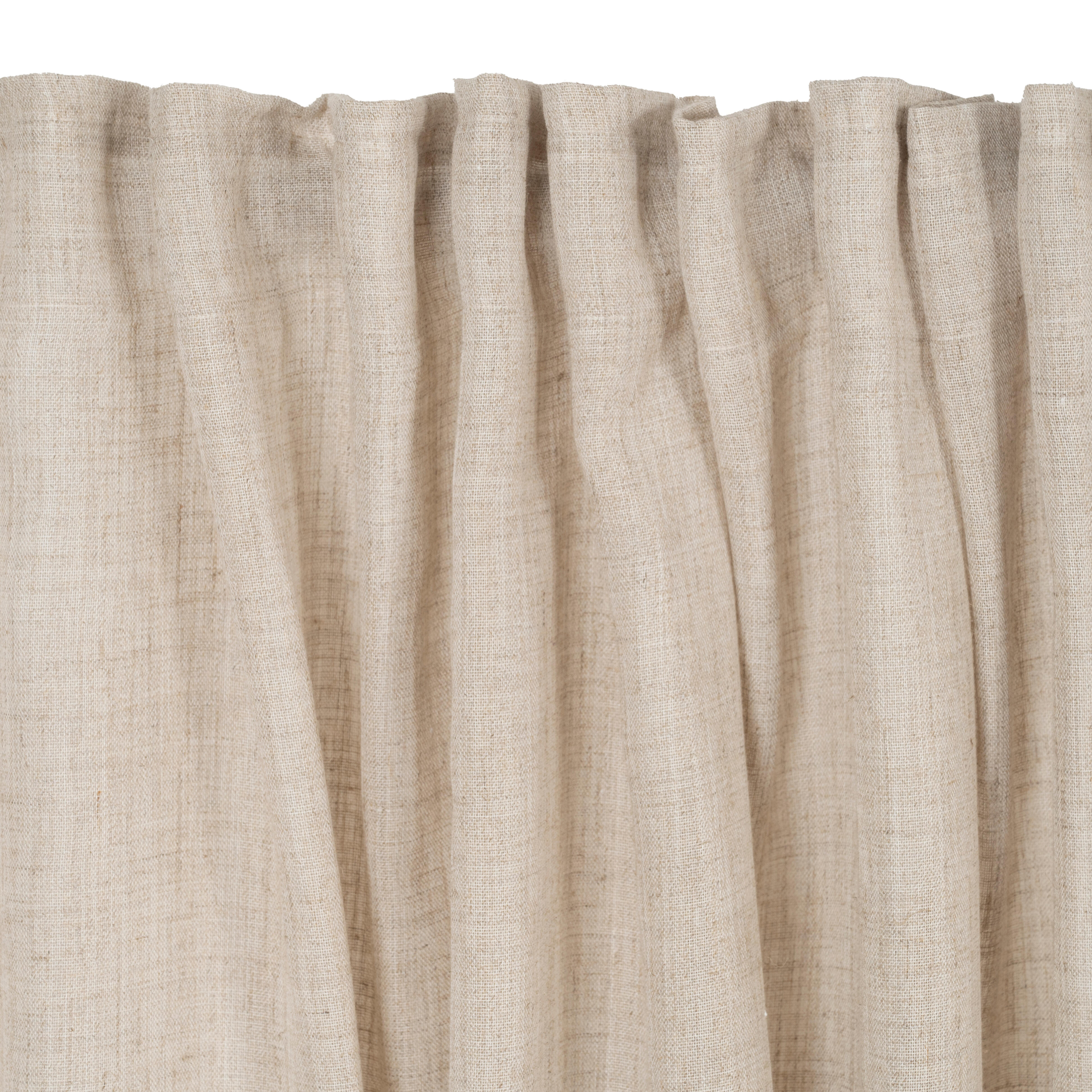 Cortinado fita e/ou presilha Taylor 200x270cm natural - 8