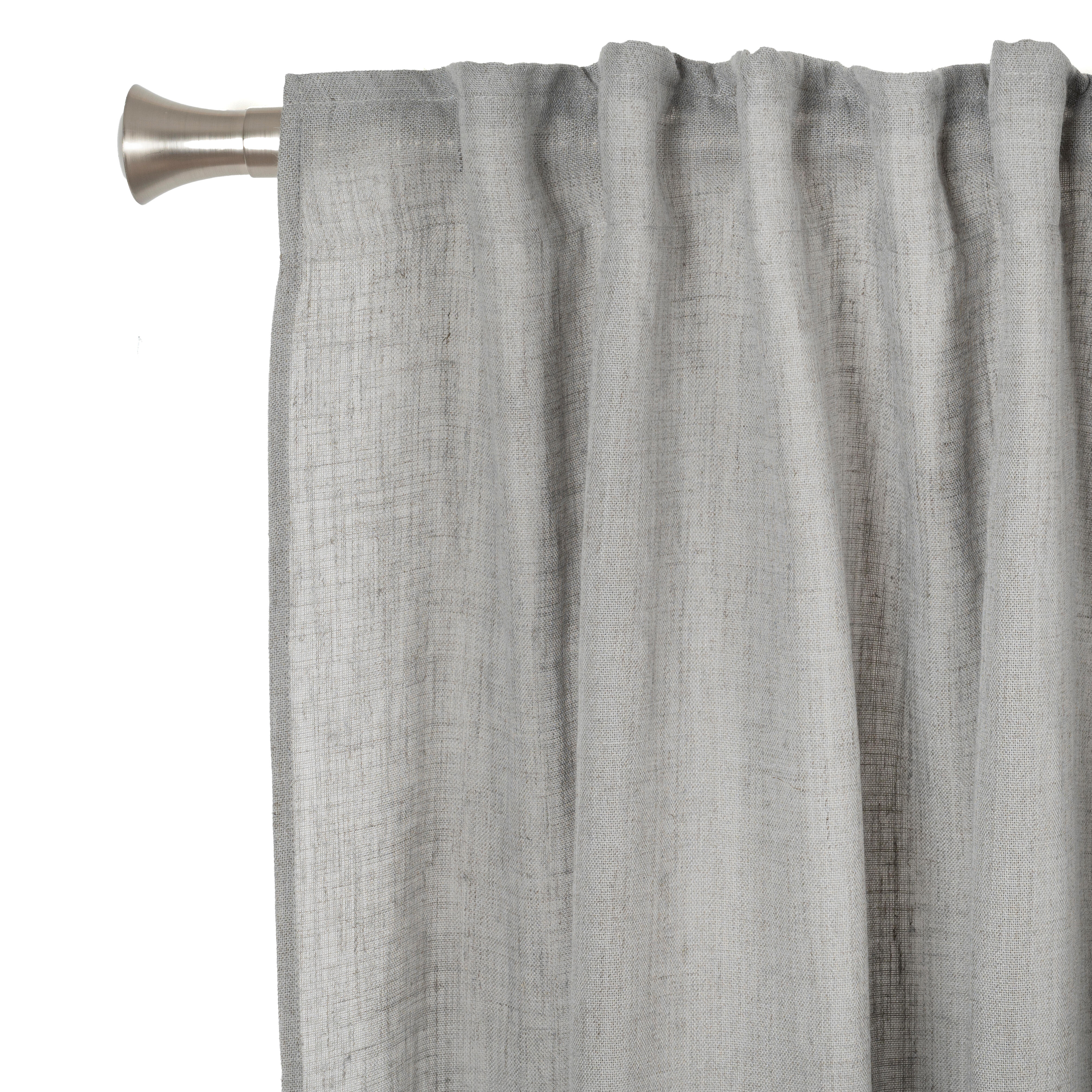 Cortinado fita e/ou presilha Taylor 200x270cm cinza - 8