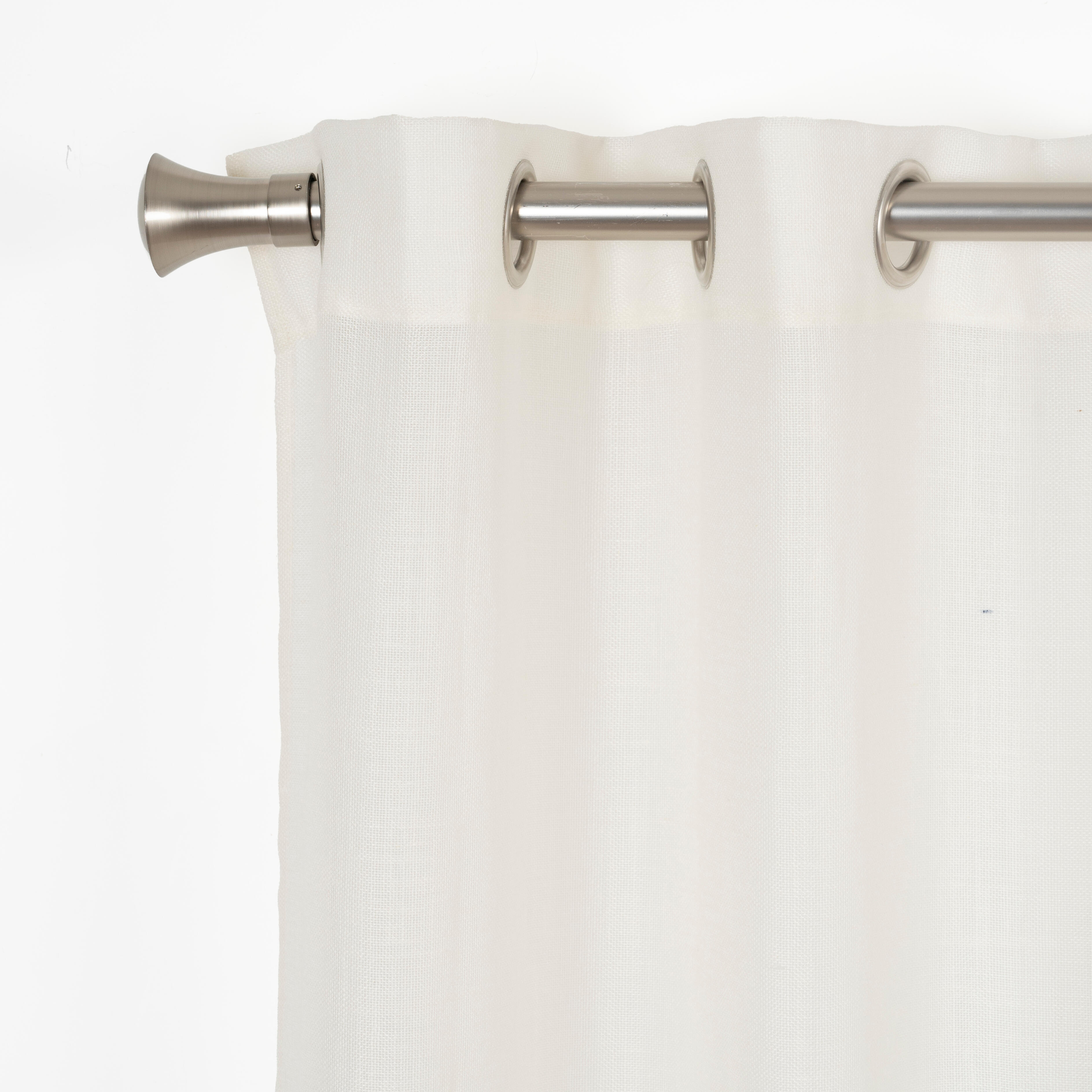 Visillo ollaos zoe liso beig de 140x270cm