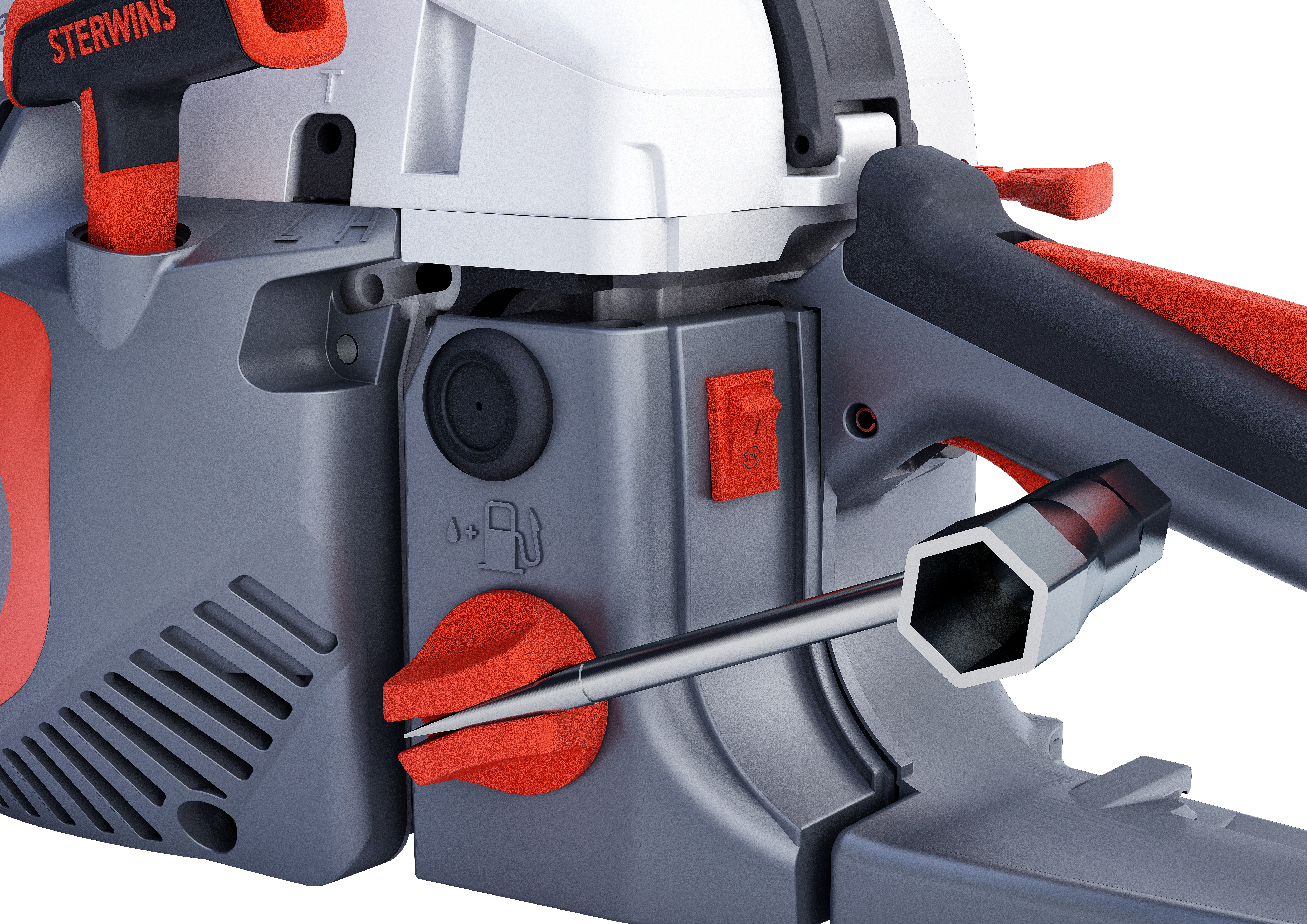 Tronçonneuse thermique STERWINS 56 cm³, guide de 45 cm - 3