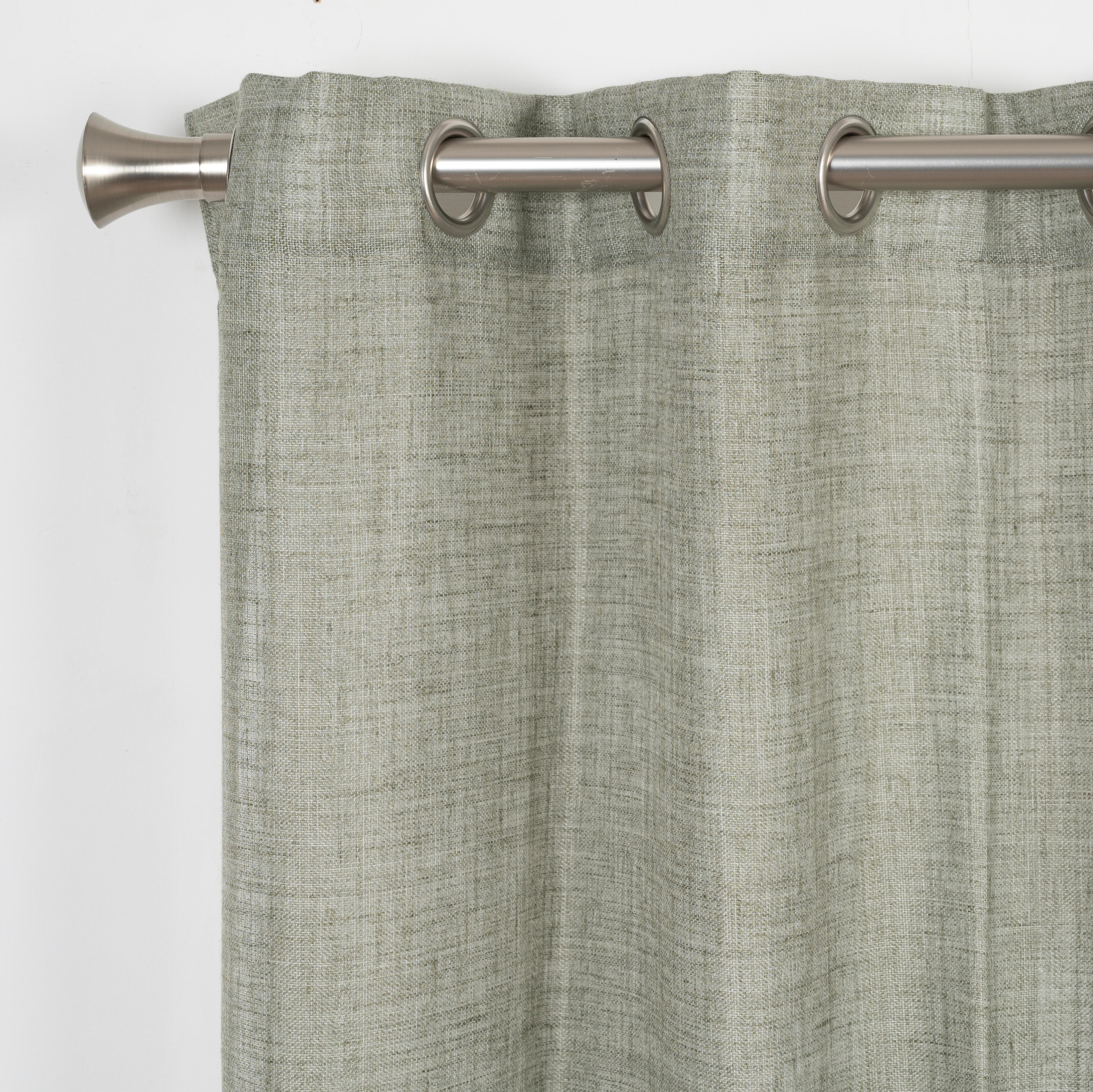 Visillo ollaos zoe liso marrón de 140x270cm