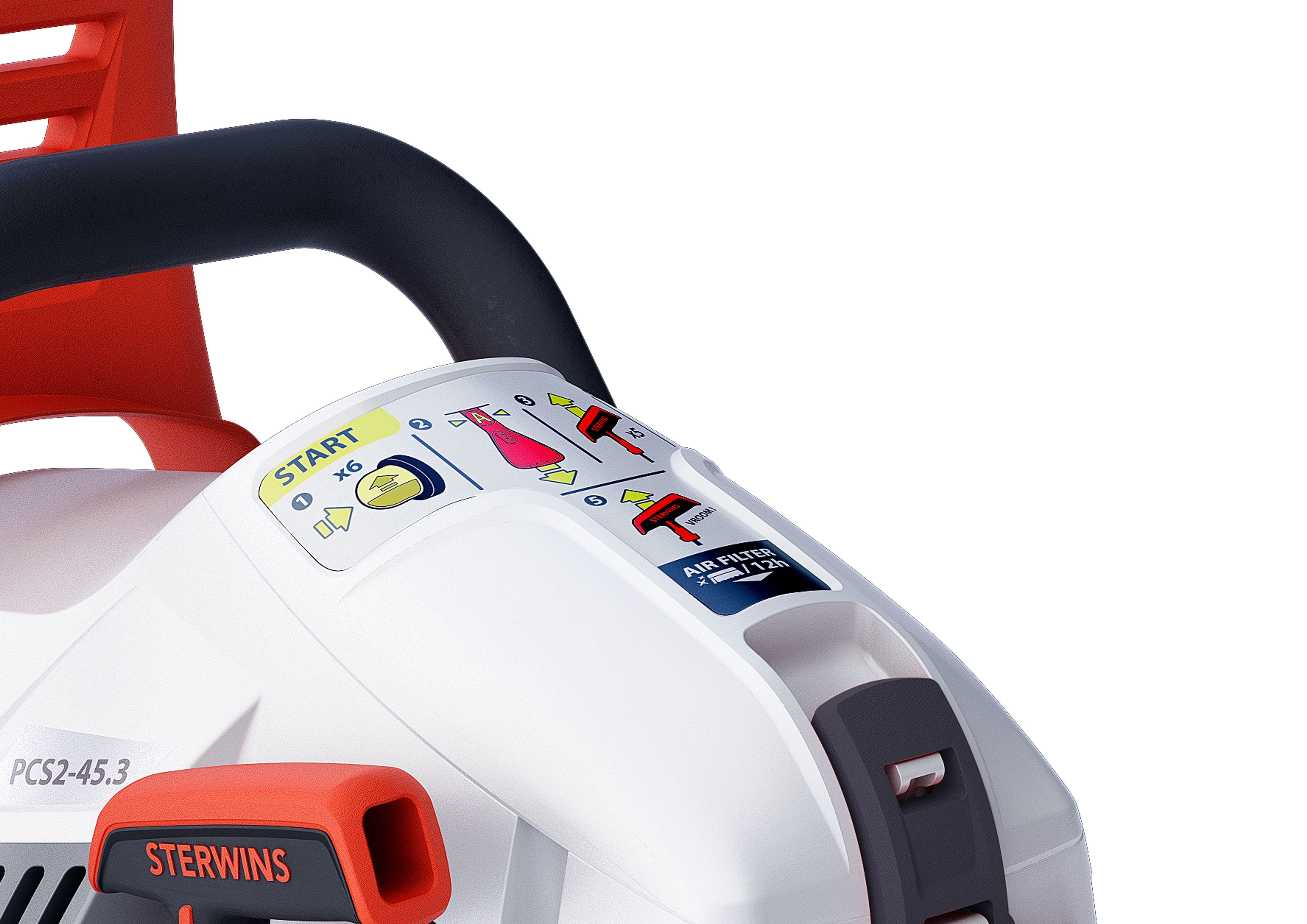 Motoserra automática 45 cm a gasolina Sterwins - 13