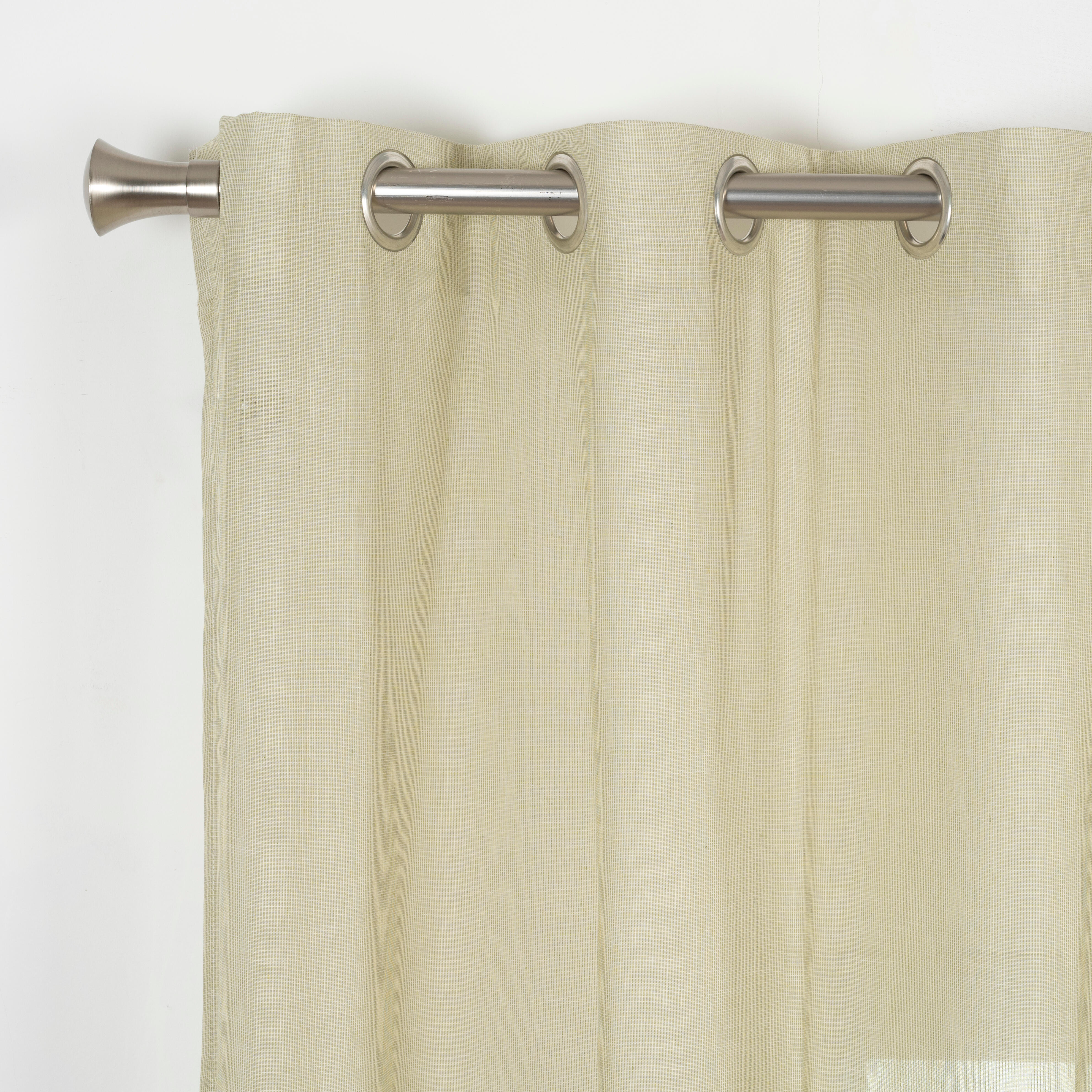 Visillo ollaos dolomiti liso verde de 140x280cm