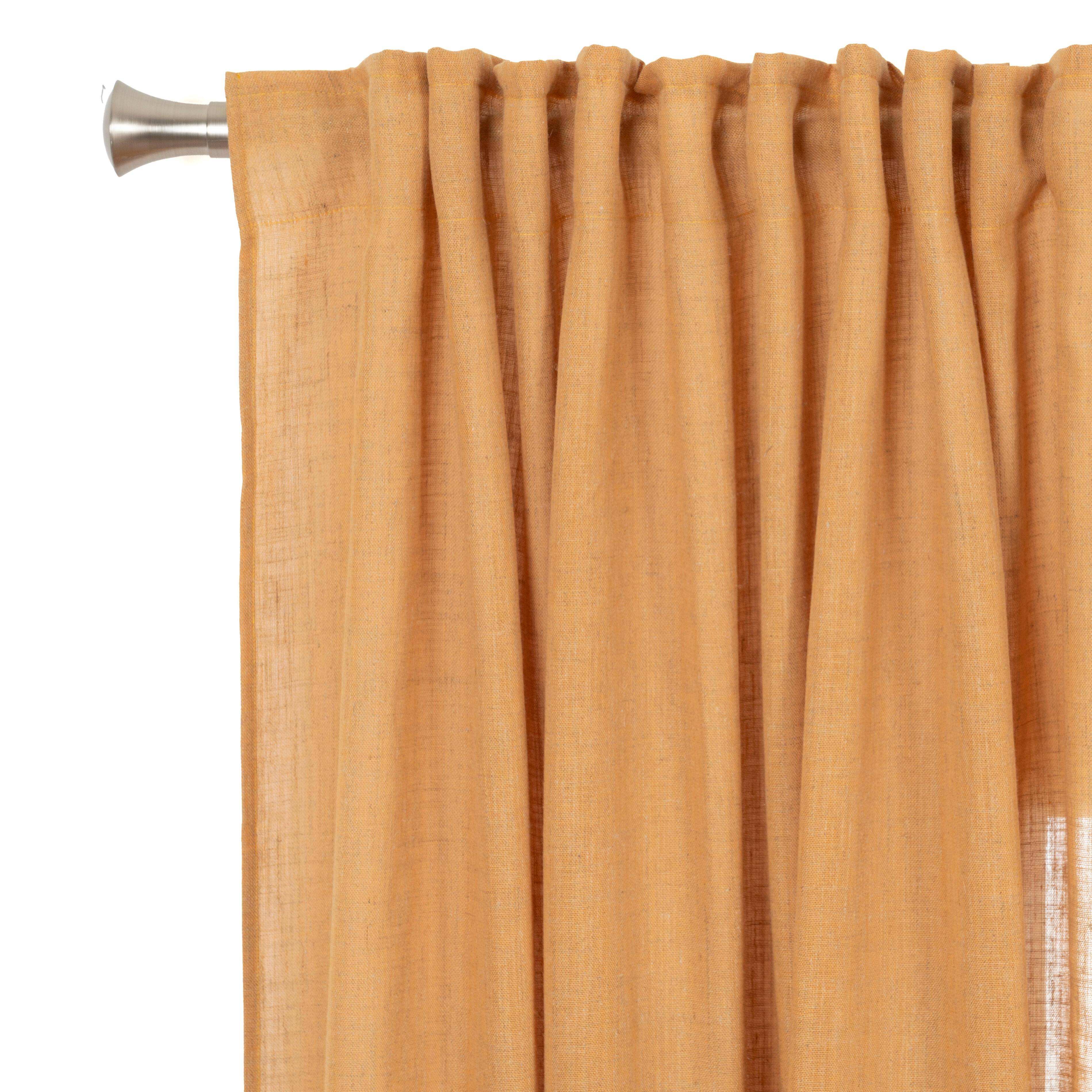 Cortina cinta frunce taylor inspire liso marrón pecán de 300x270cm