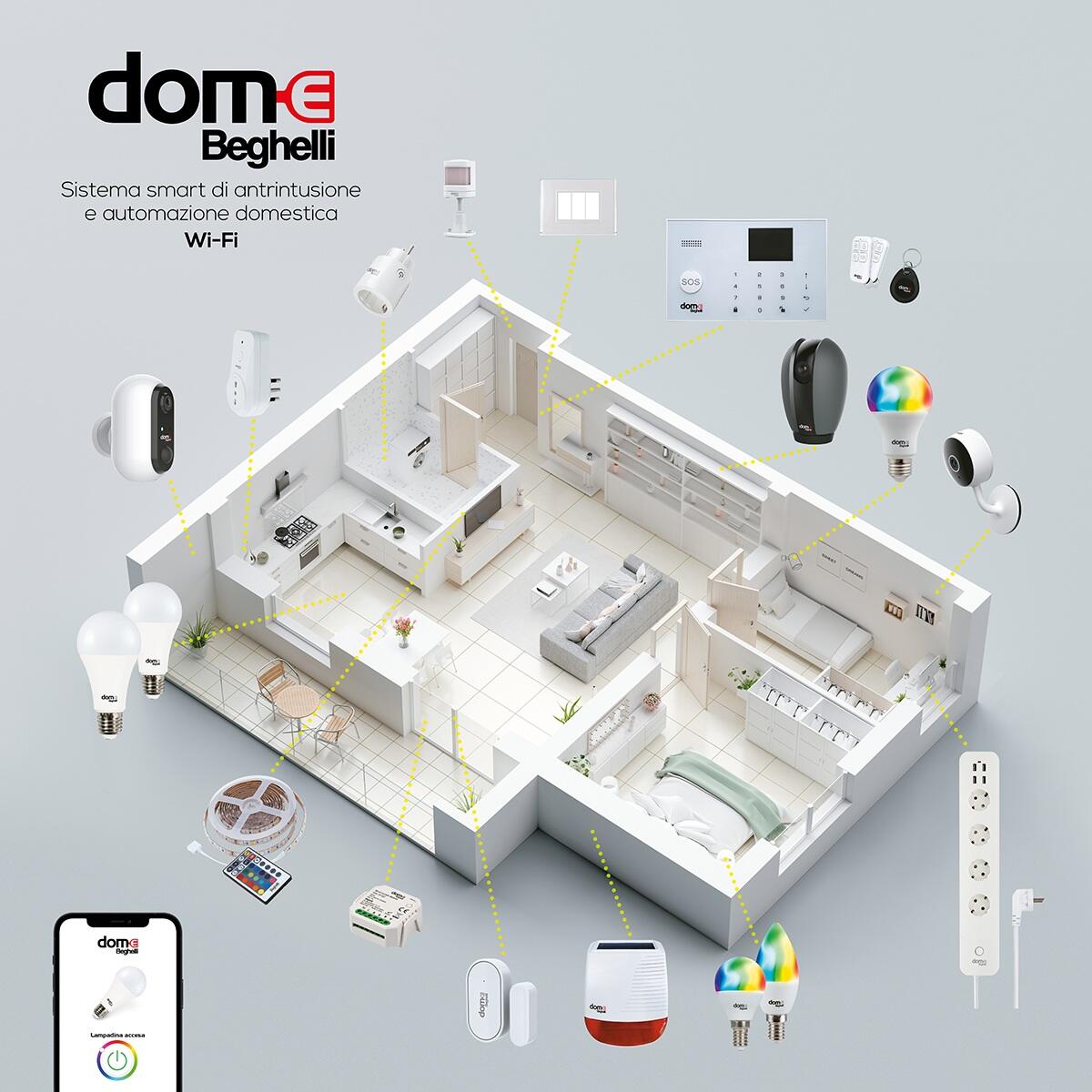 Sirena per allarme da interno / esterno senza fili smart  BEGHELLI 110dB - 3