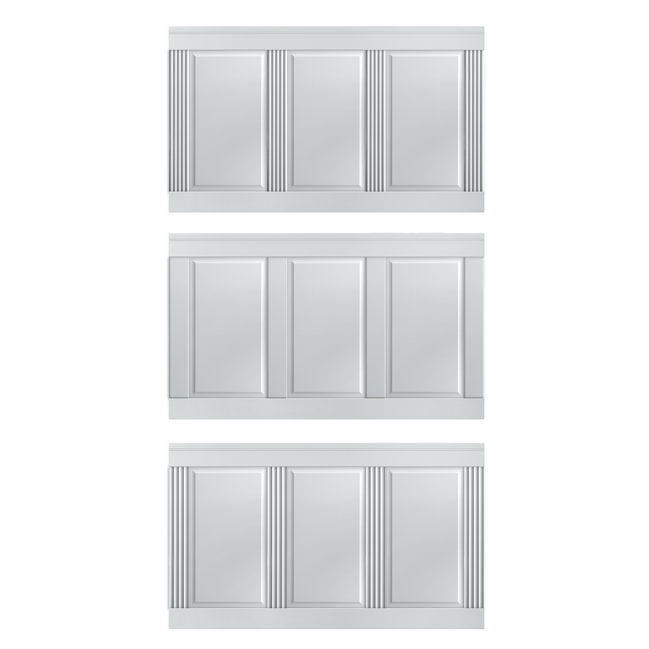 Boazeria angielska MDF biała wytłoczka duża Fllow - 11